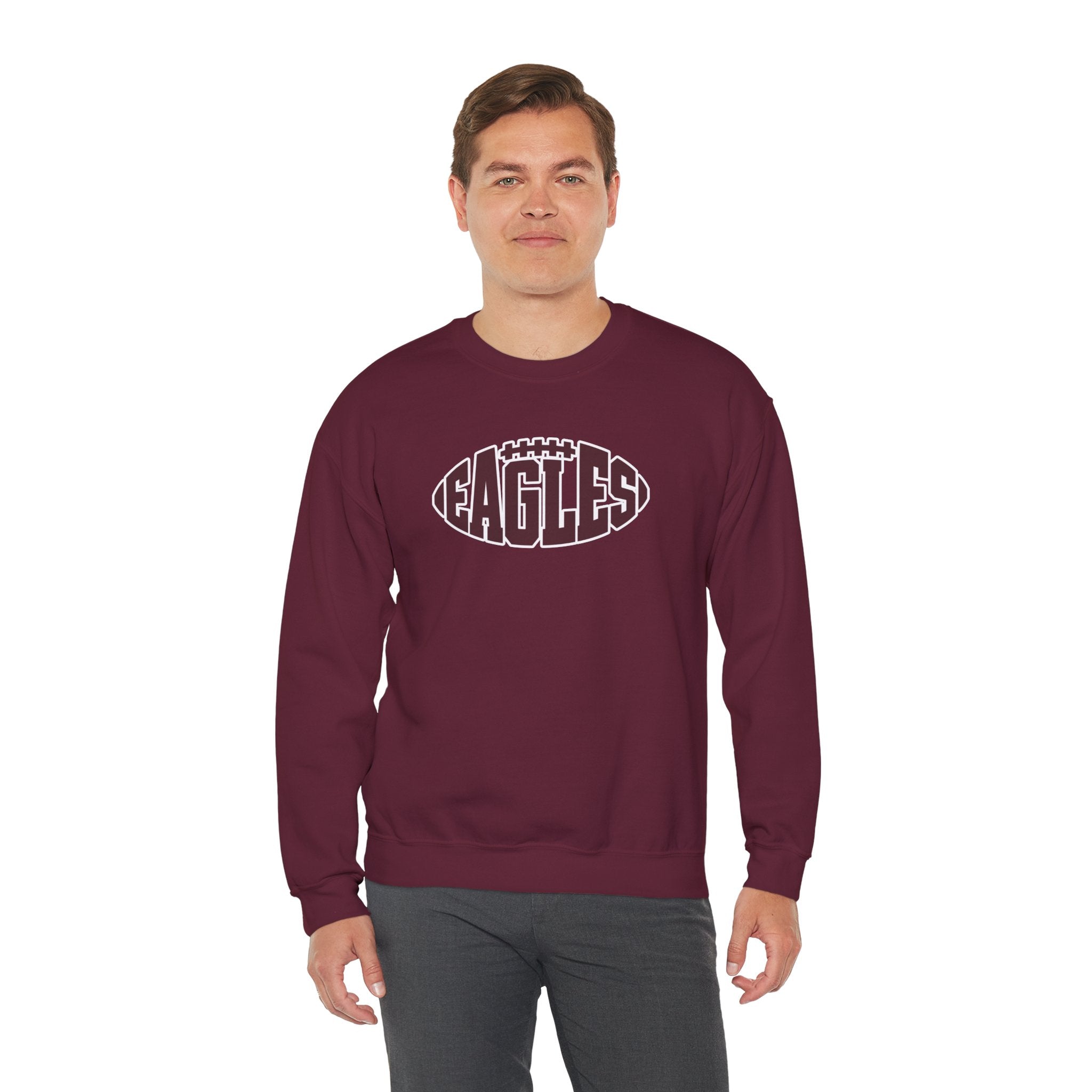 Adult Unisex New Albany Football Eagle Ball Graphic Sweatshirt