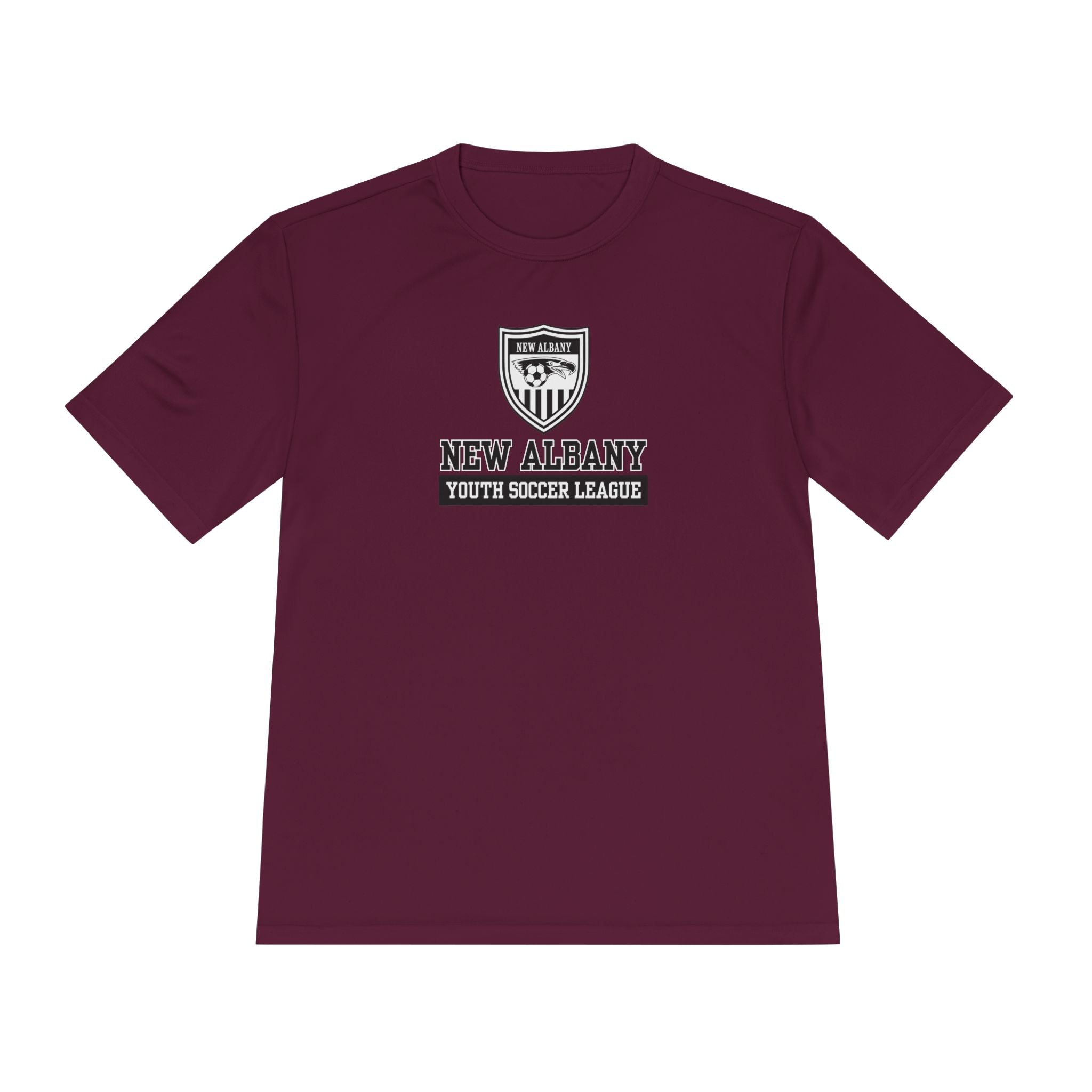 Adult Unisex New Albany Youth Soccer League Game Day Graphic Sport-Tek Competitor Performance Tee