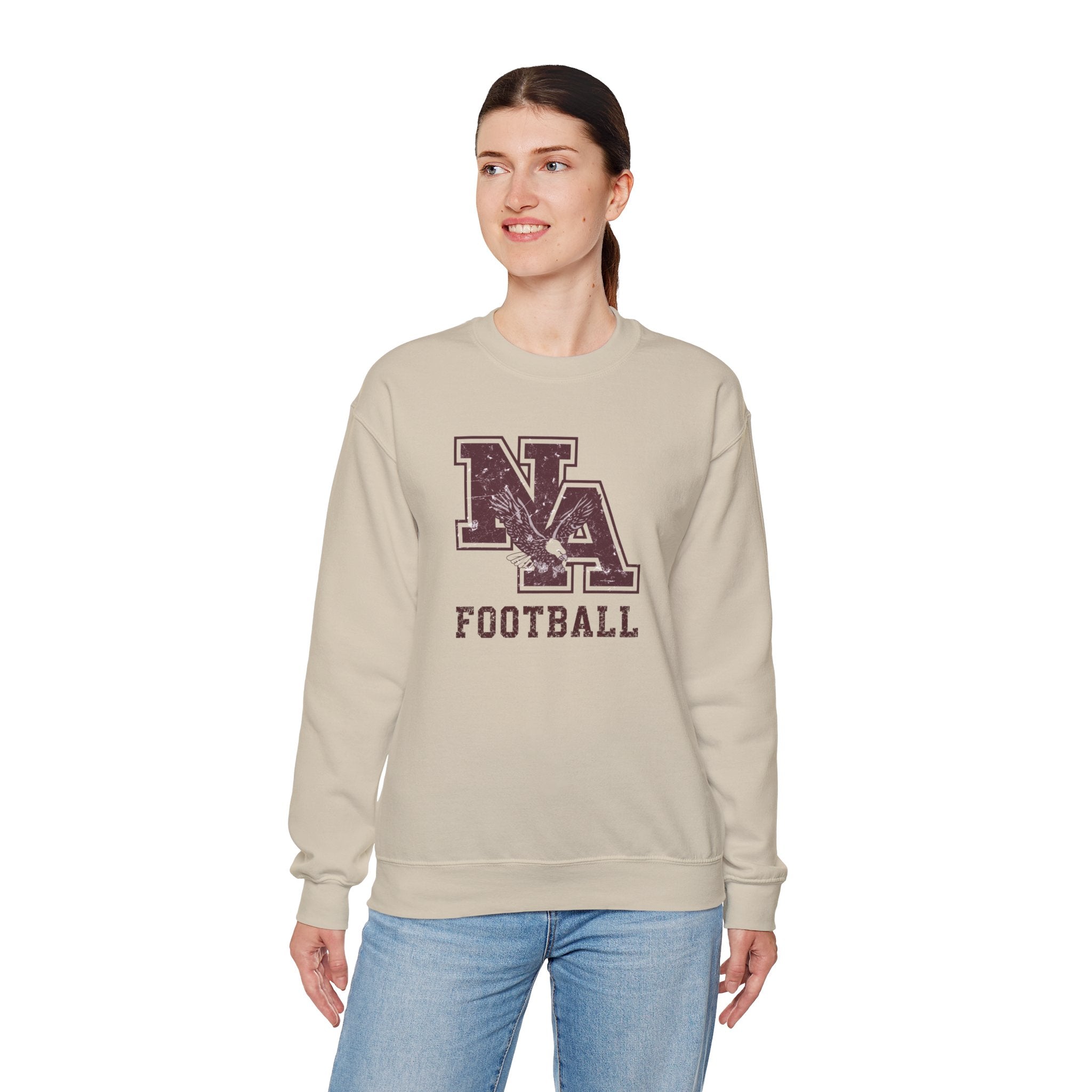 Adult Unisex New Albany Football Distressed Vintage Logo Graphic Sweatshirt