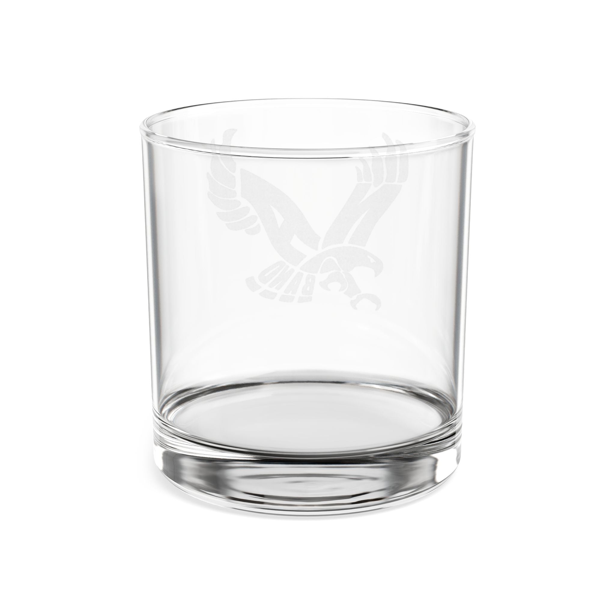 NAHS Marching Band Eagle Engraved Rocks Glass
