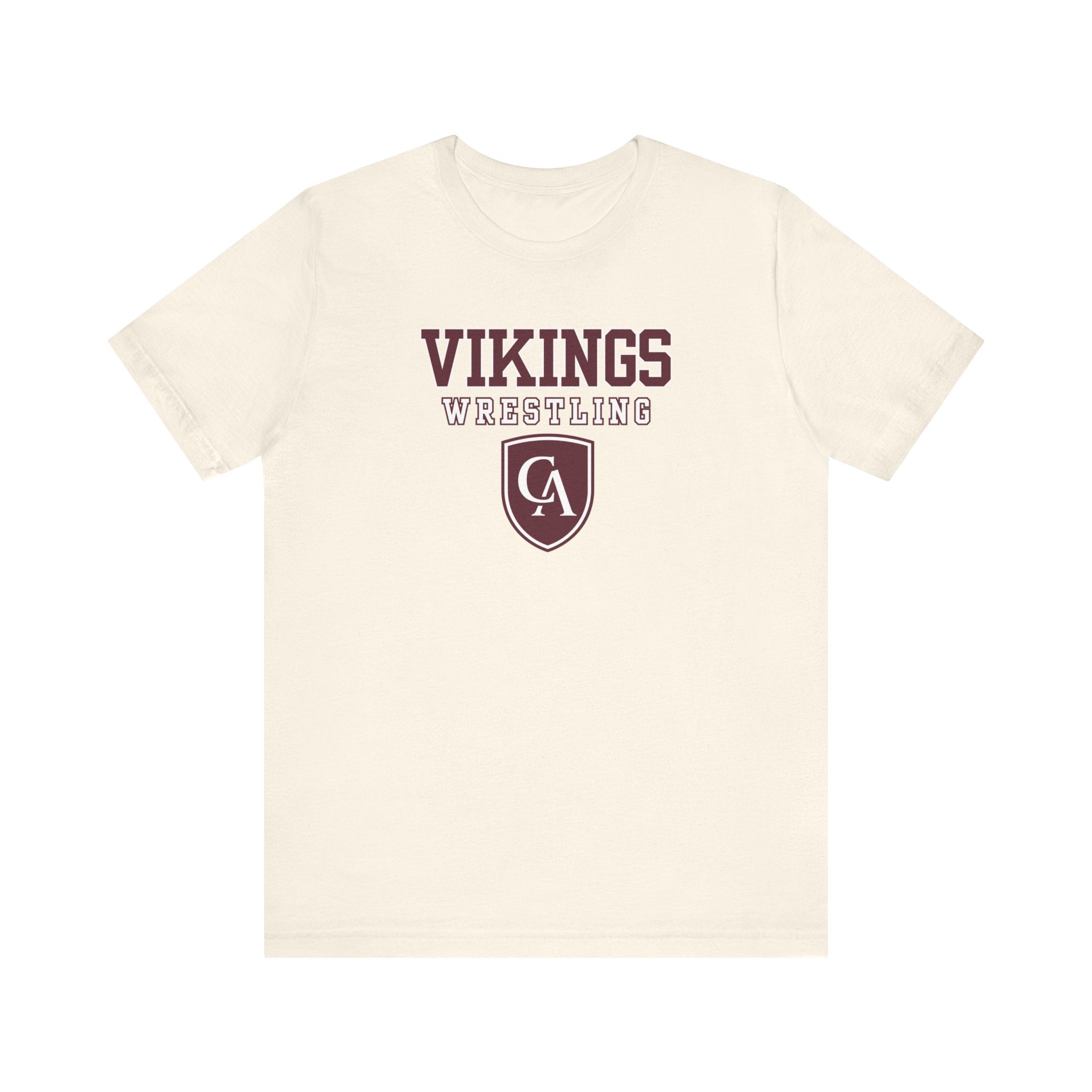 Adult Unisex Columbus Academy Vikings Wrestling Graphic Short Sleeve Bella + Canvas Soft Tee