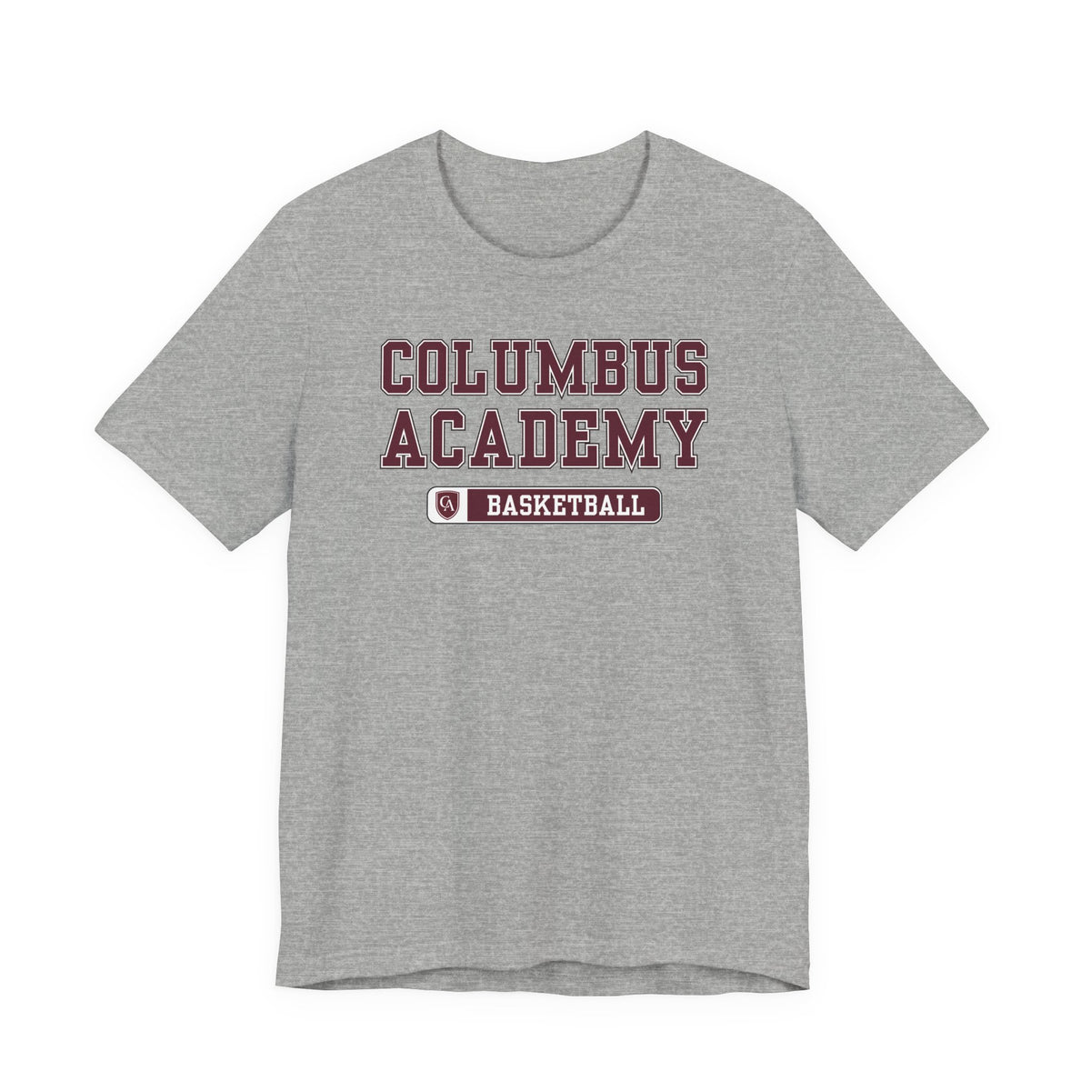 Adult Unisex Columbus Academy Basketball Graphic Short Sleeve Bella + Canvas Soft Tee