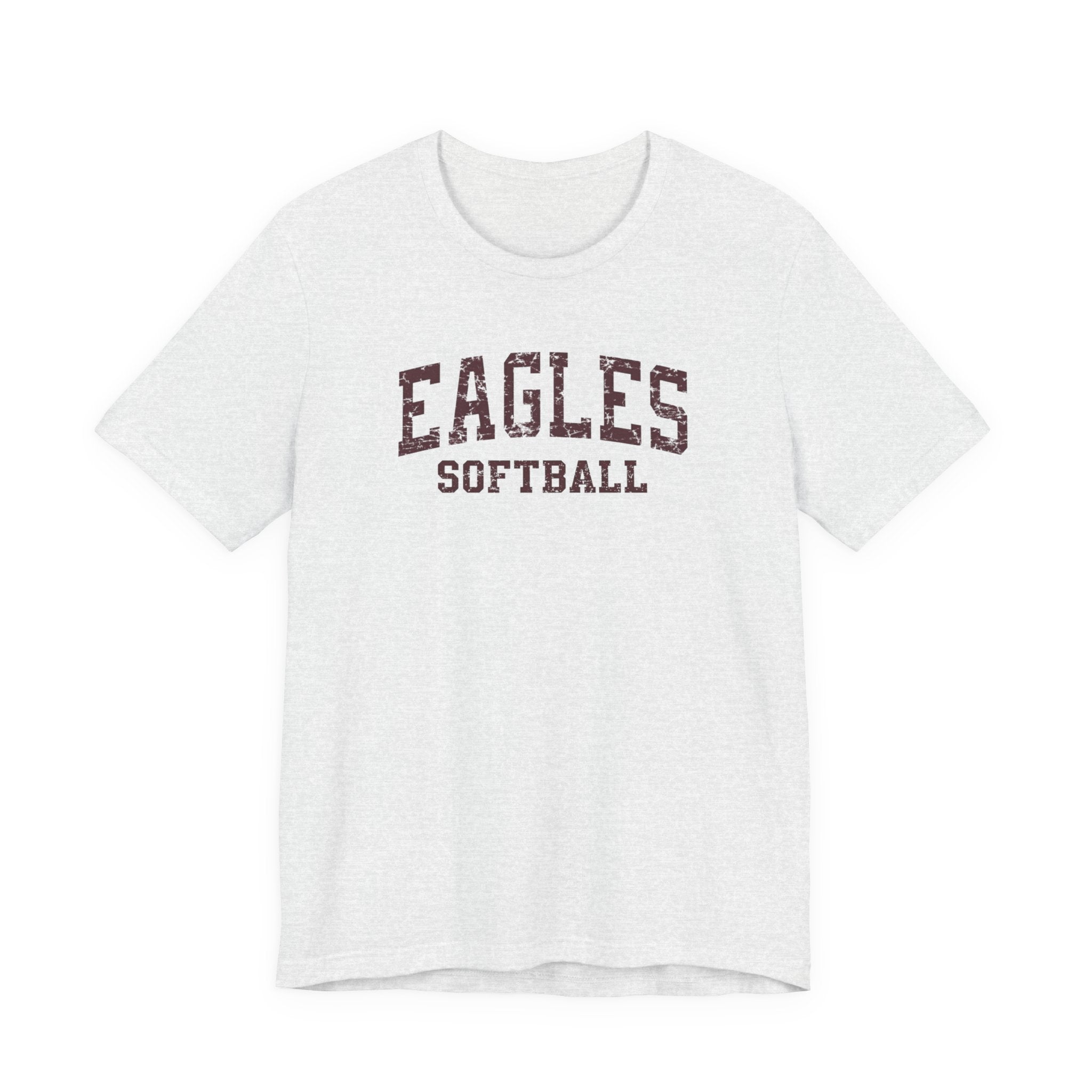 Adult Unisex New Albany Eagles Softball Vintage Distressed Graphic Short Sleeve Soft Tee