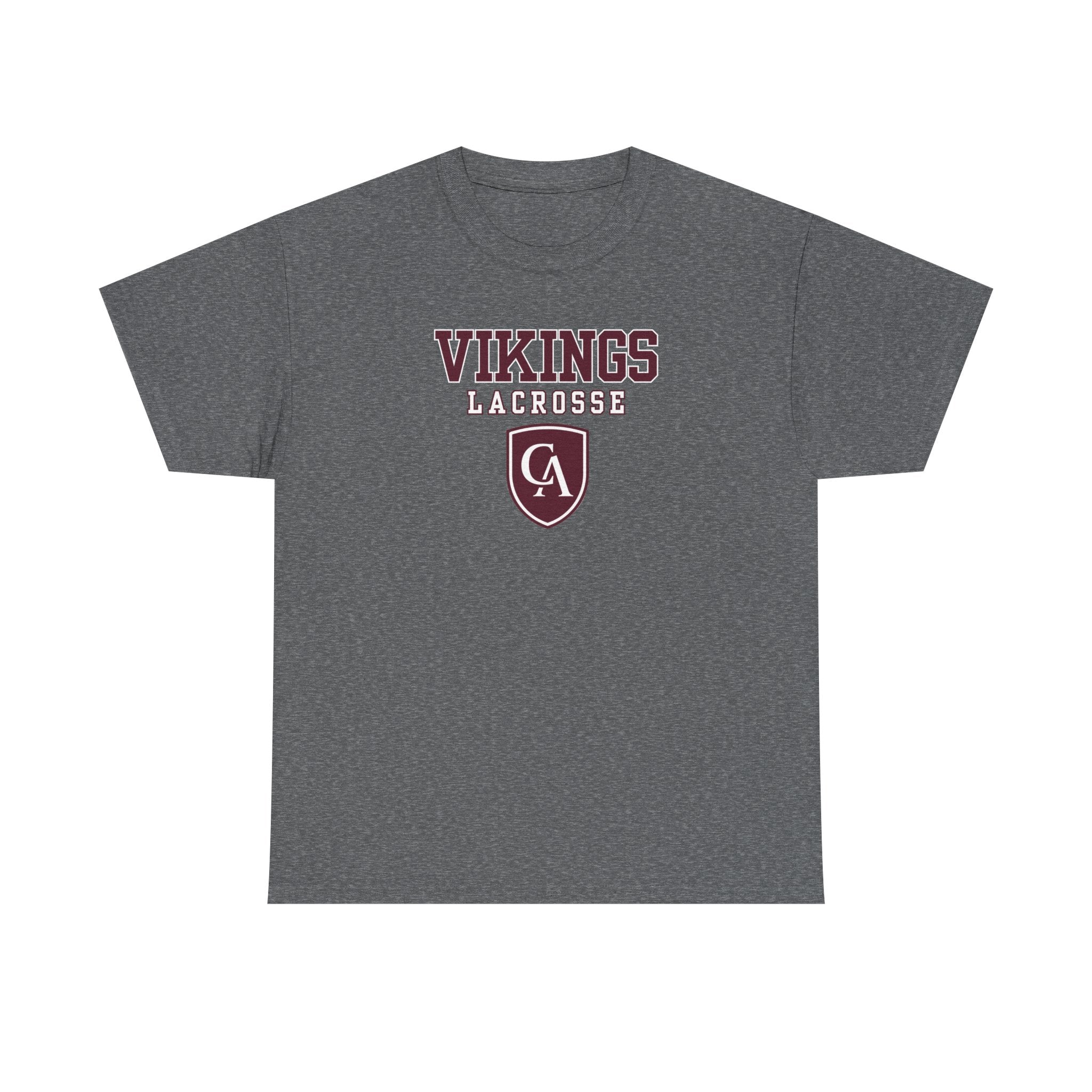 Adult Unisex Columbus Academy Vikings Lacrosse Graphic Short Sleeve Gildan Heavy Tee