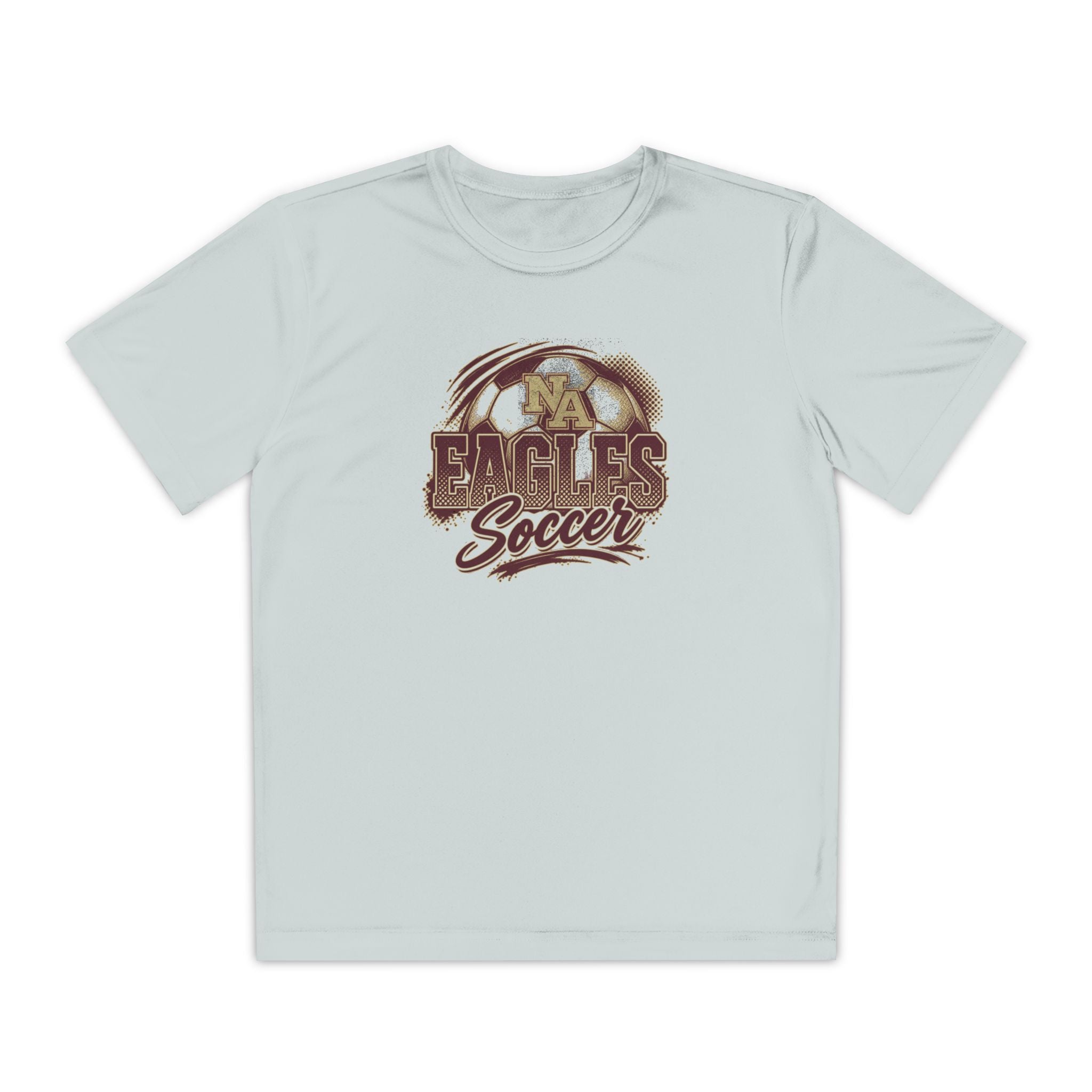 Youth New Albany Eagles Ombre Soccer Graphic Sport-Tek Competitor Performance Tee