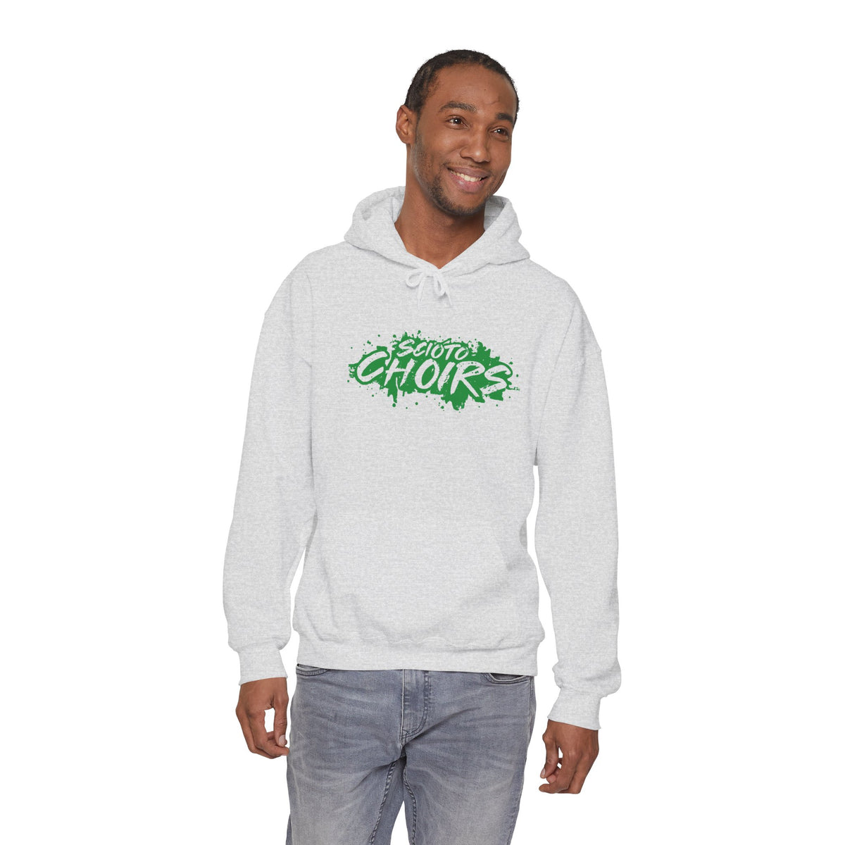 Adult Unisex Dublin Scioto Choirs Paint Splatter Graphic Hoodie