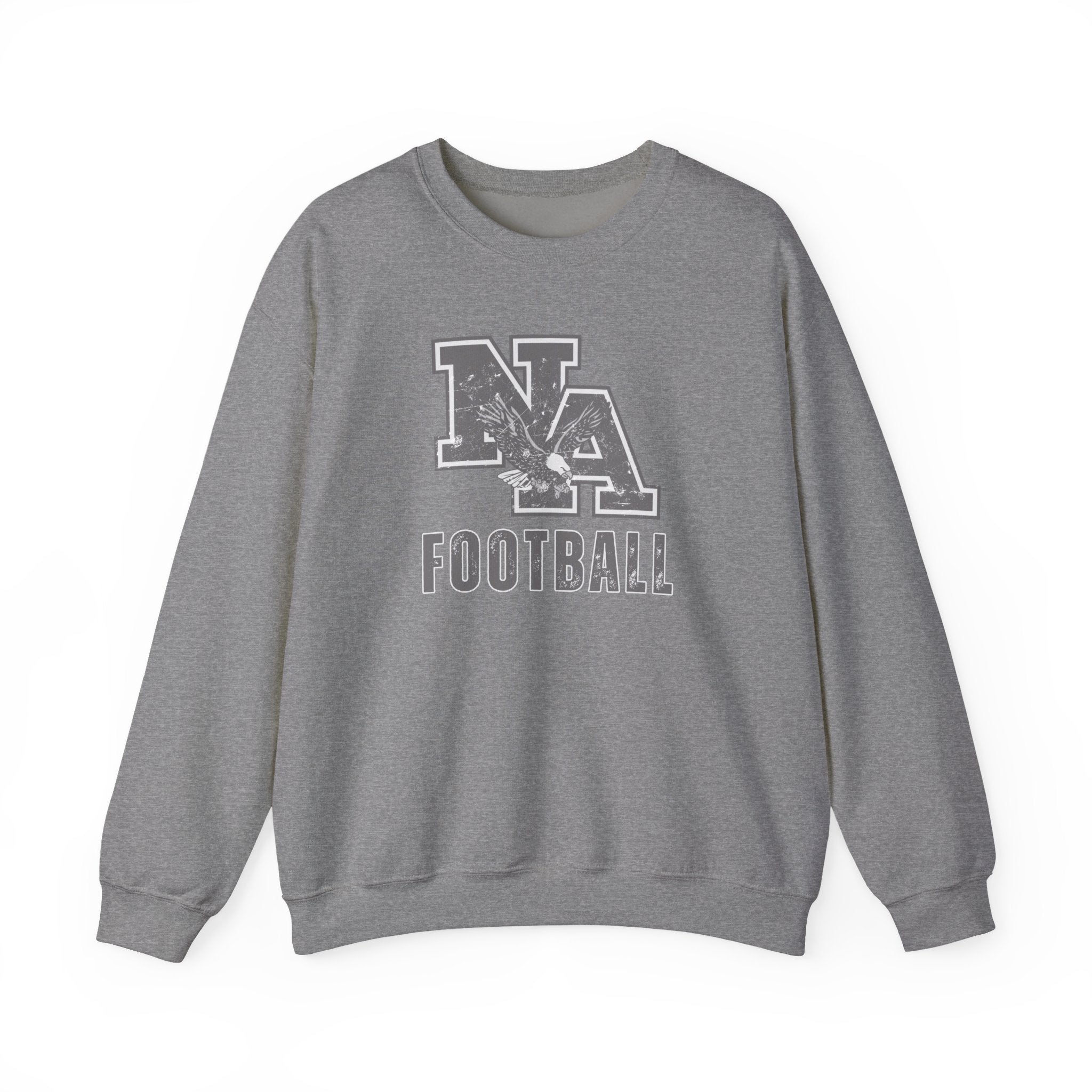 Adult Unisex New Albany Distressed Vintage Football Logo Graphic Sweatshirt