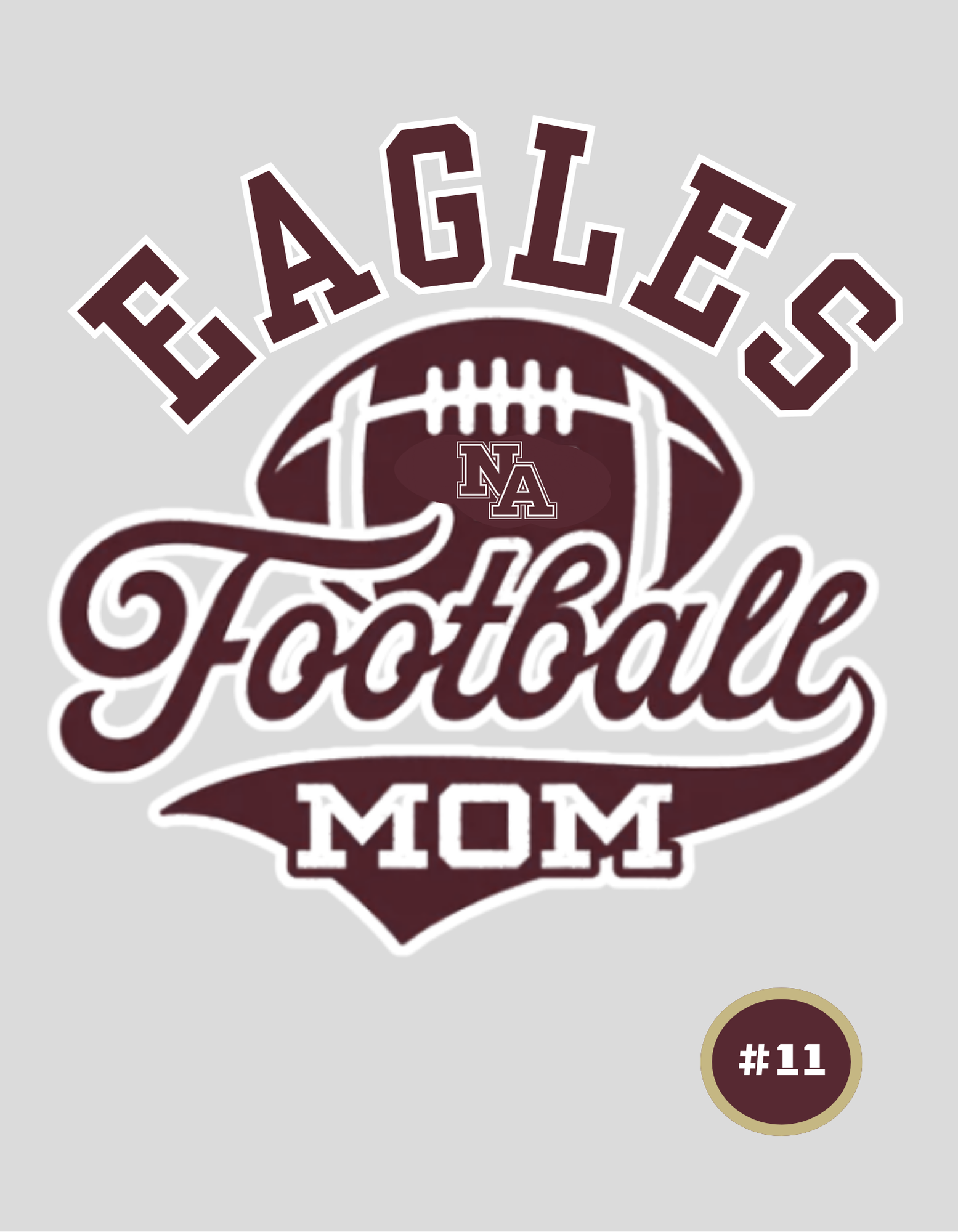 Women's Choose your Graphic Short Sleeve Boxy Crop Tee with Customized Back - New Albany Flag Football