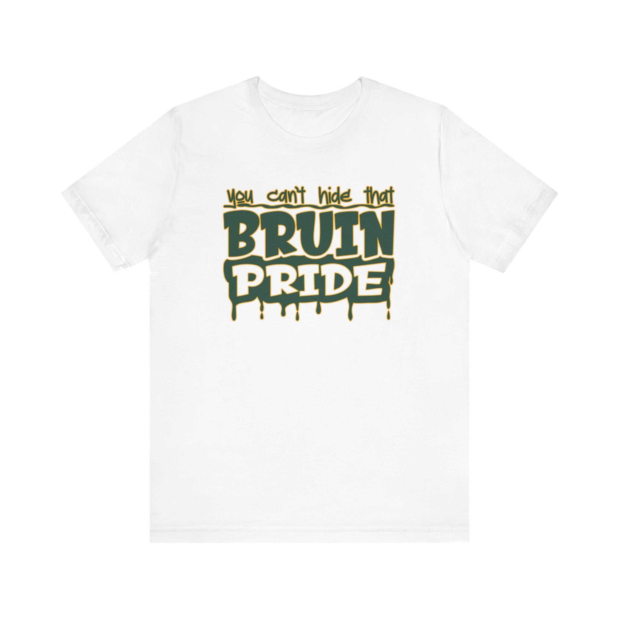 Adult Unisex Bruin Pride Drip Graphic Short Sleeve Soft Tee