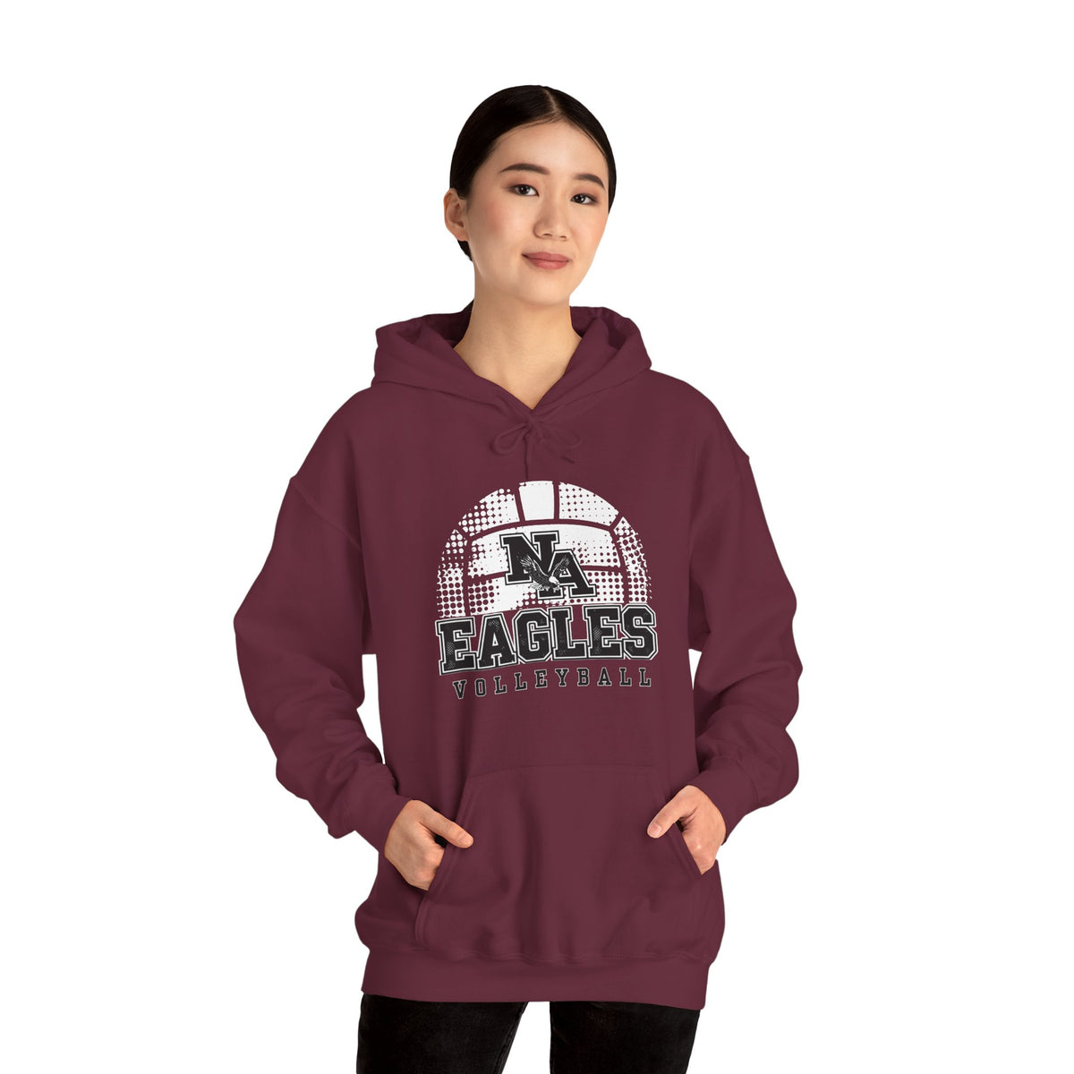 Adult UnisexNew Albany Eagles Spike it Graphic Hoodie