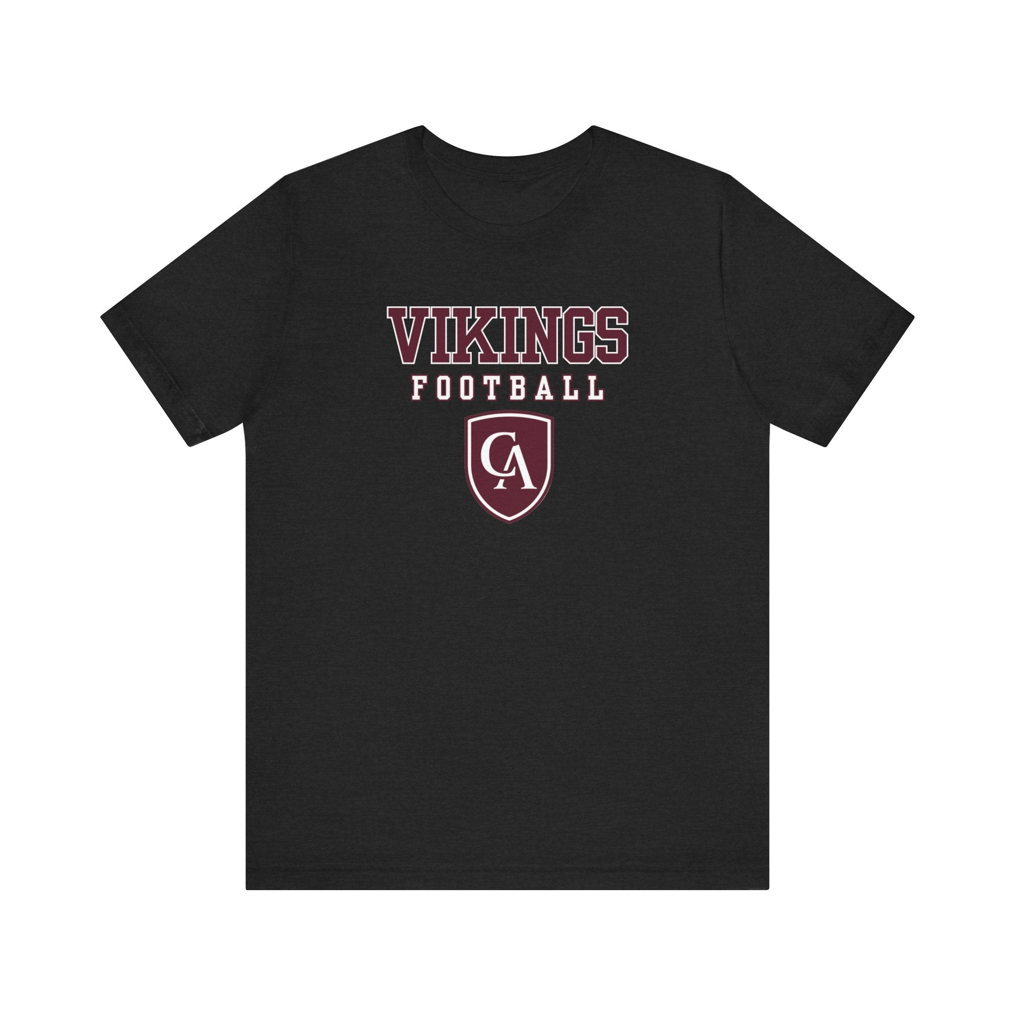 Adult Unisex Columbus Academy Vikings Football Graphic Short Sleeve Bella + Canvas Soft Tee