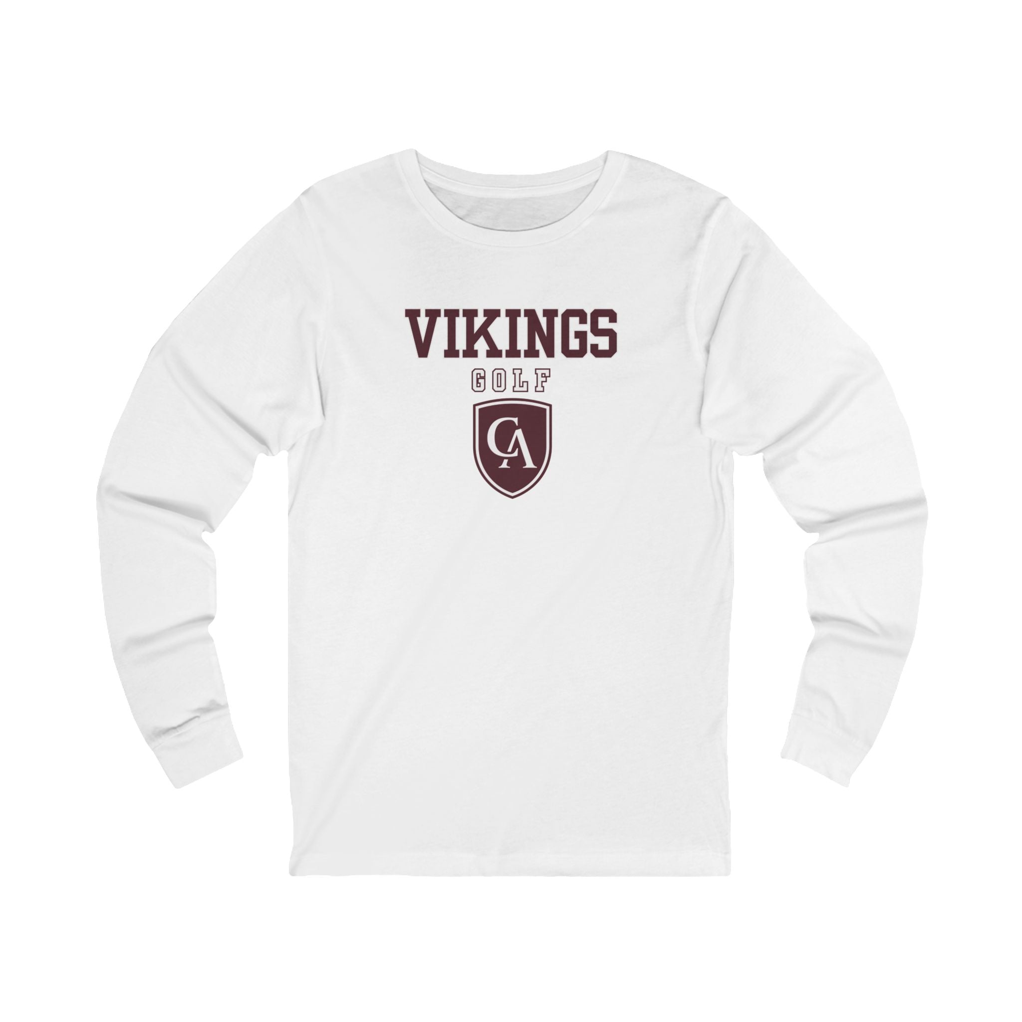 Adult Unisex Columbus Academy Vikings Golf Graphic Bella + Canvas Long Sleeve Soft Tee