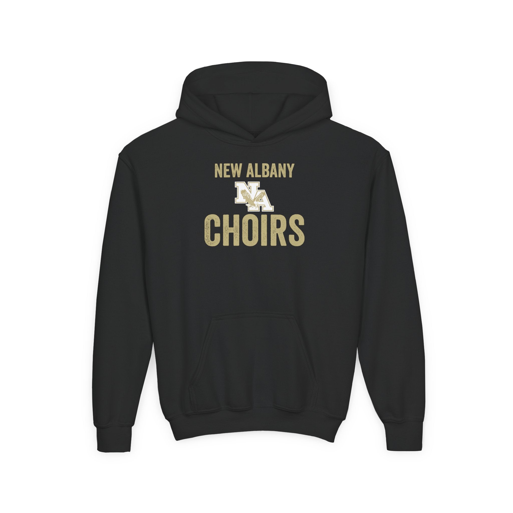 Youth Vintage Distressed New Albany Choirs Graphic Hoodie