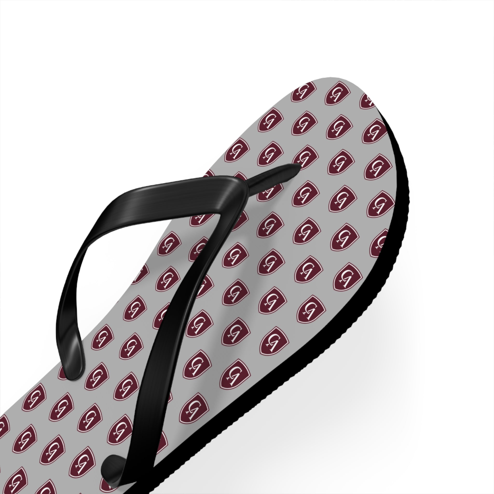Columbus Academy Allover Logo Print Flip Flops
