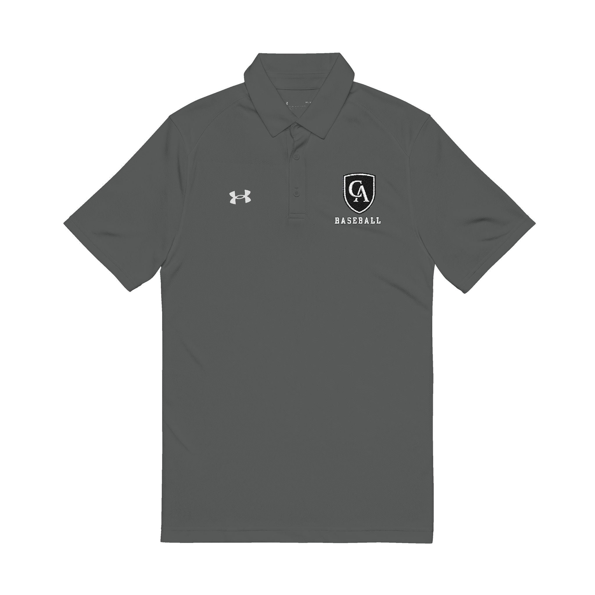 Adult Unisex Columbus Academy Vikings Baseball Under Armour Performance Polo with Logo Embroidery
