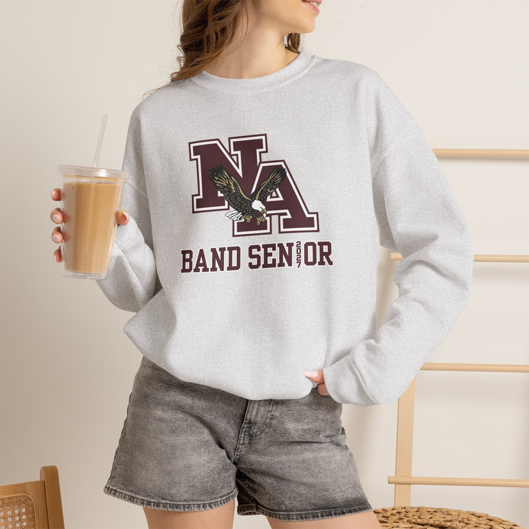 Adult Unisex New Albany Band 2027 Senior Graphic Sweatshirt