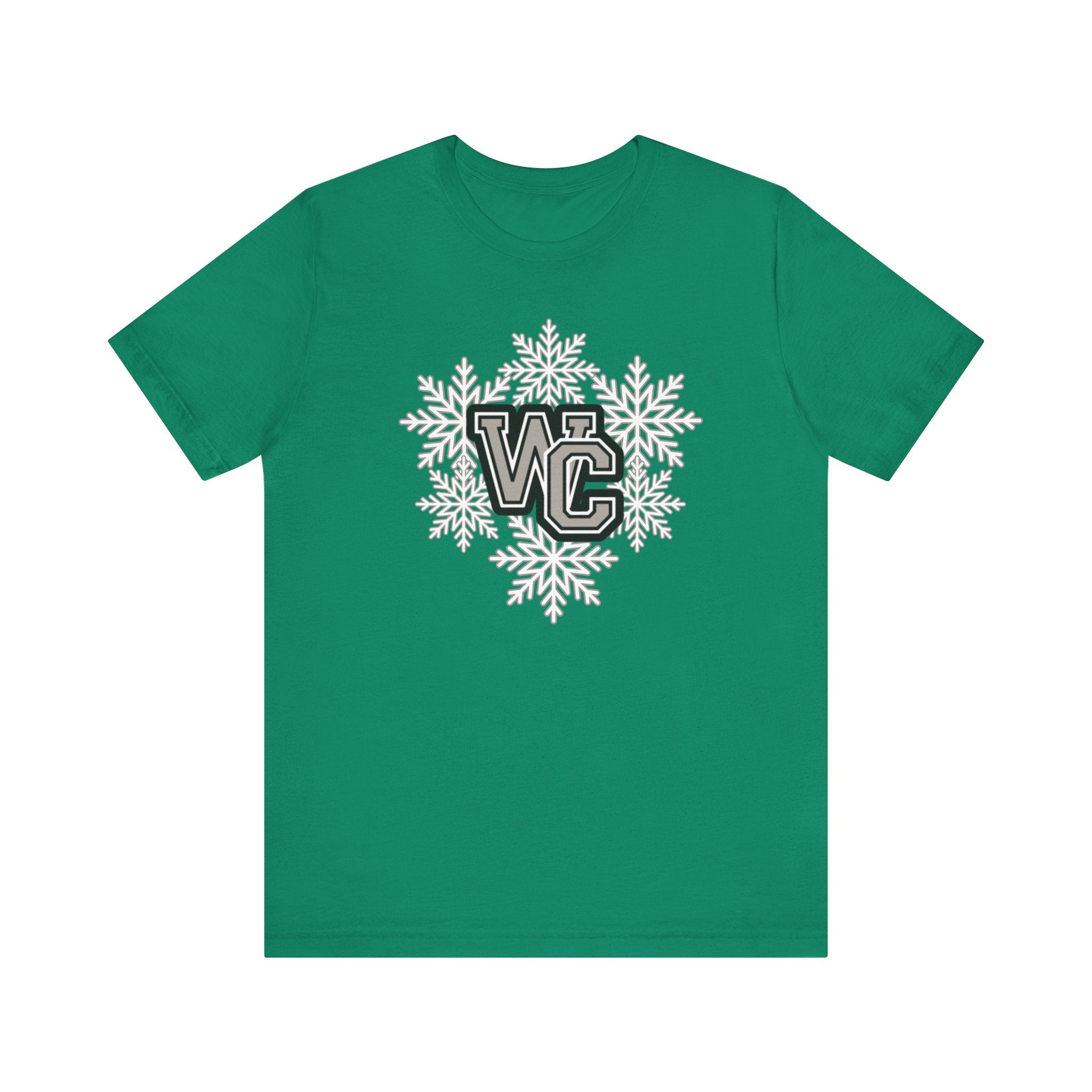 Adult Unisex Westerville Central Spirited Snowflake Graphic Short Sleeve Soft Tee