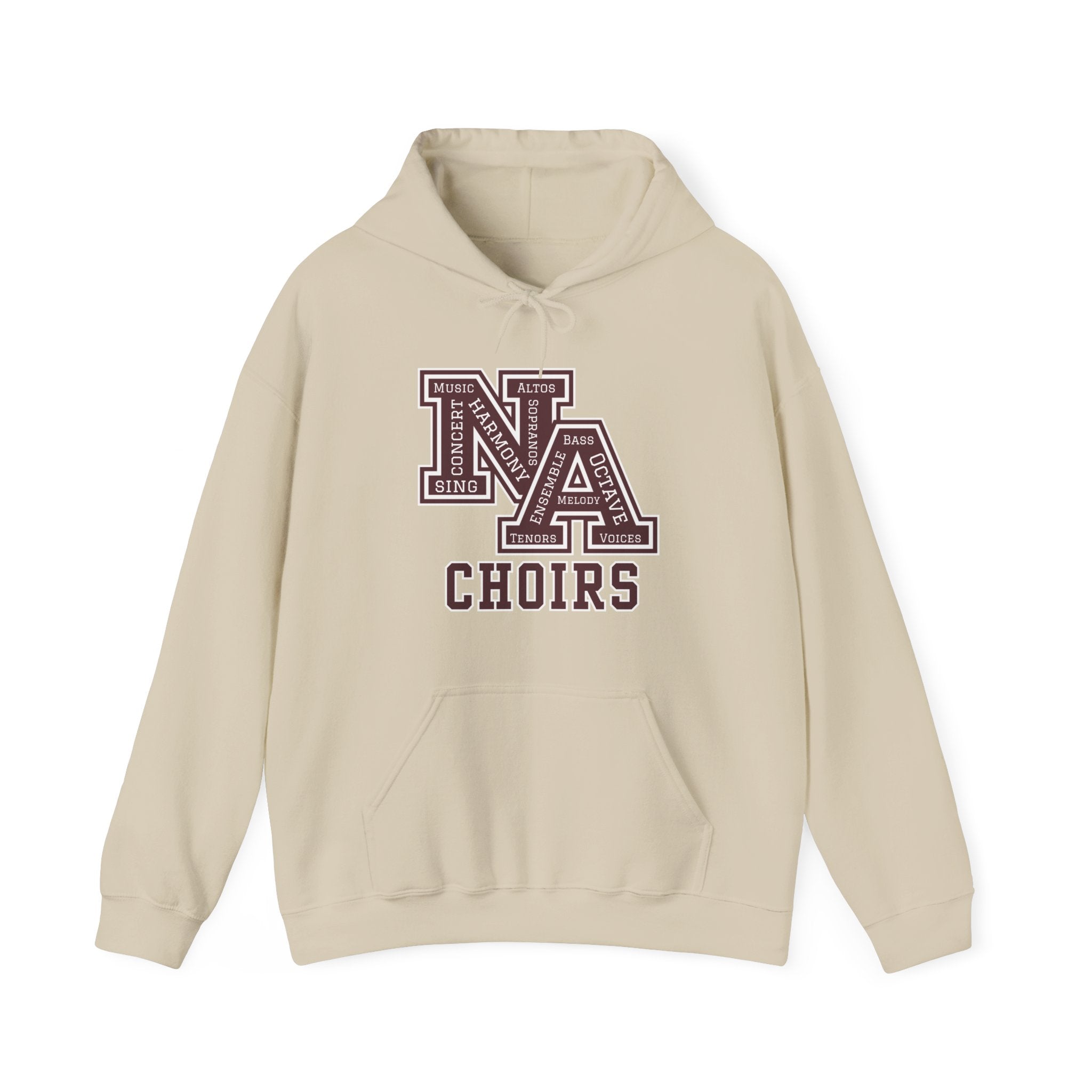 Adult Unisex Choirs Words NA Logo Graphic Hoodie