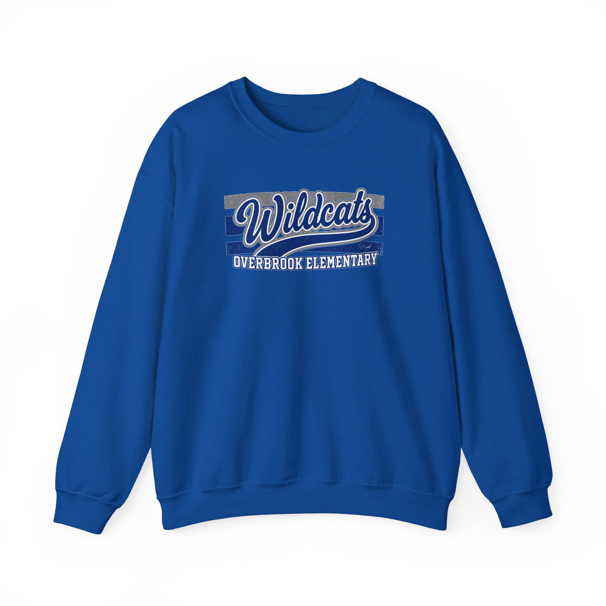 Adult Unisex Overbrook Elementary Wildcats Vintage Distressed Spirit Graphic Sweatshirt