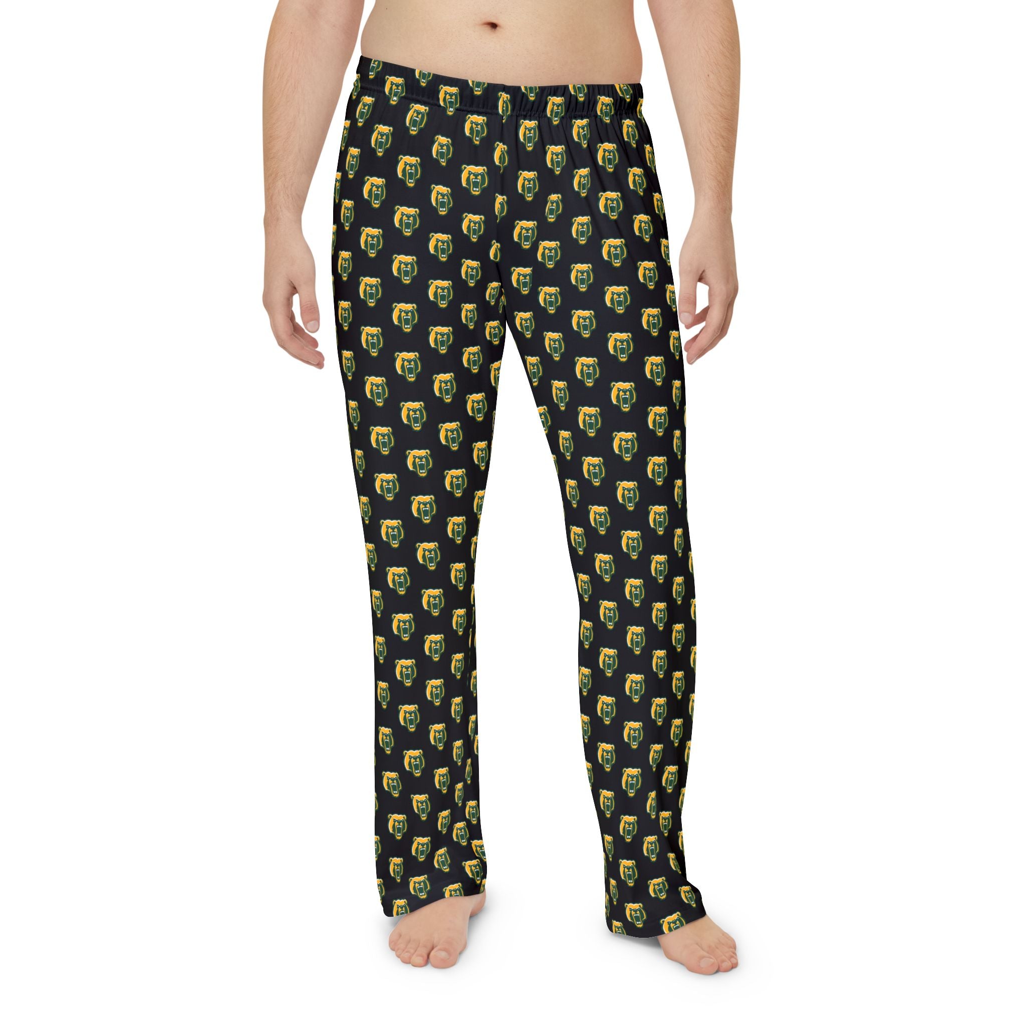 Adult Unisex Black Pajama Pants with Allover Brooke Bruin Print