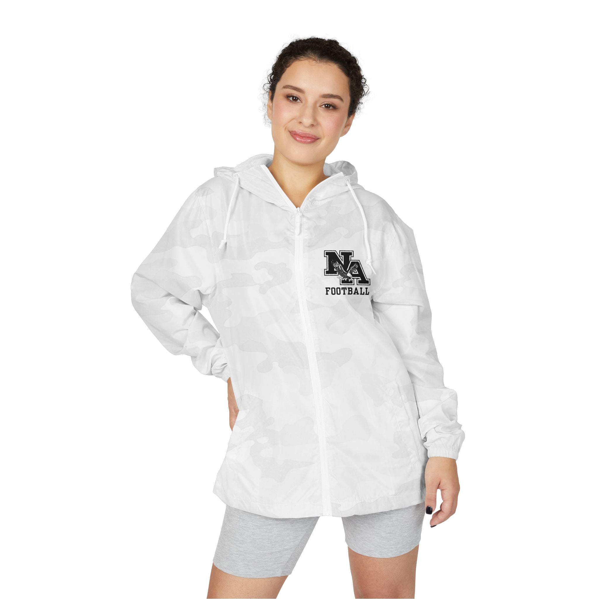Adult Unisex NA Football Logo Full-Zip Windbreaker Jacket