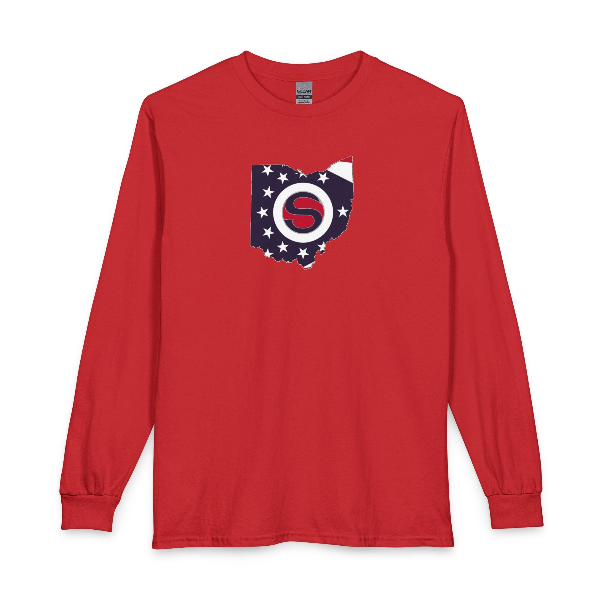 Adult Unisex Stingers Softball State Logo Graphic Long Sleeve Gildan Tee