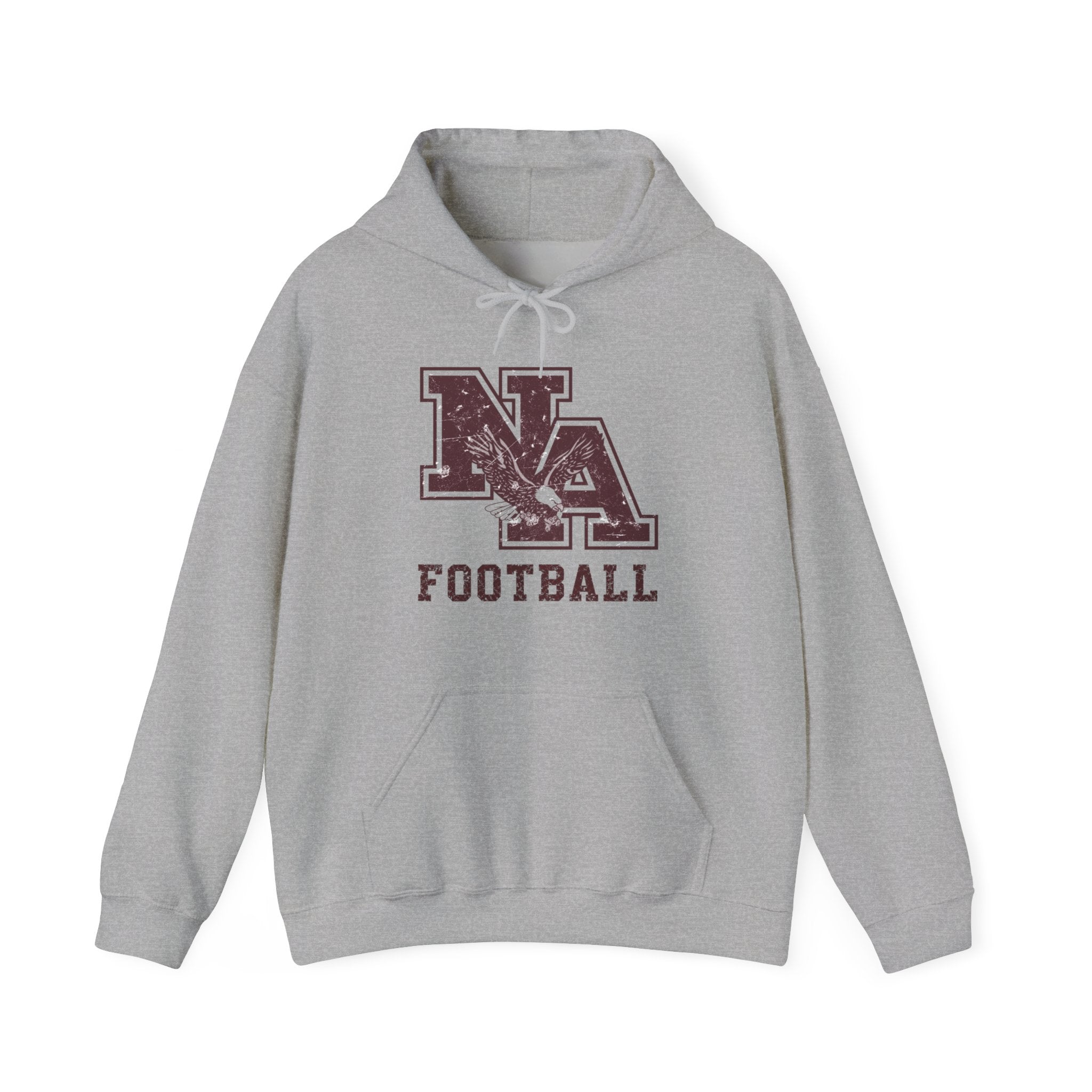 Adult Unisex New Albany Football Distressed Vintage Logo Graphic Hoodie
