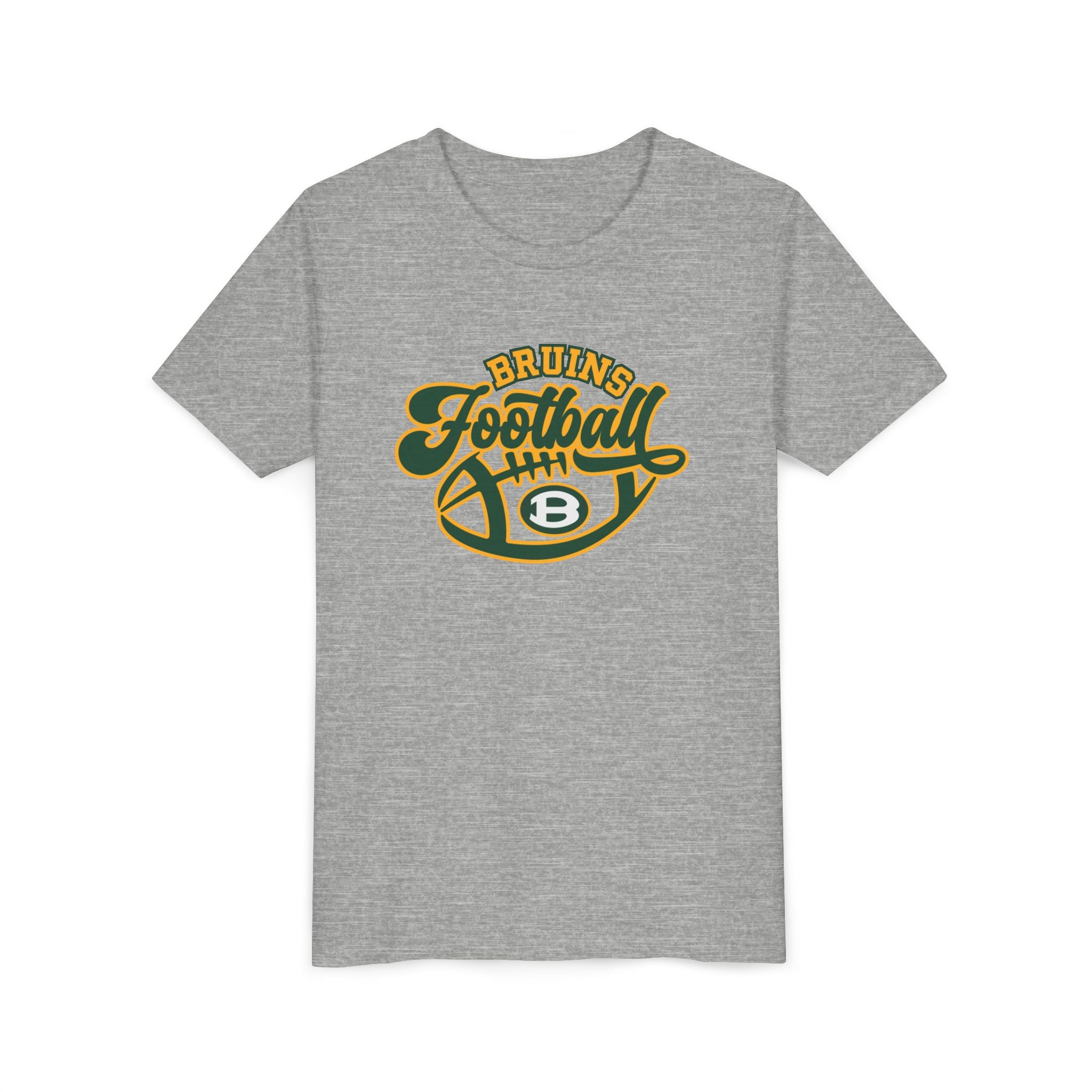 Youth Bruin Script Football Graphic Short Sleeve Soft Tee
