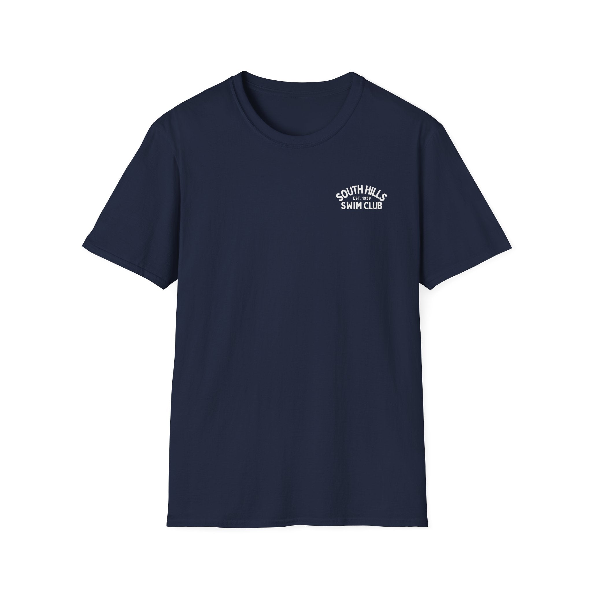 Adult Unisex South Hills Swim Club Heritage Graphic Short Sleeve Gildan Softstyle Tee