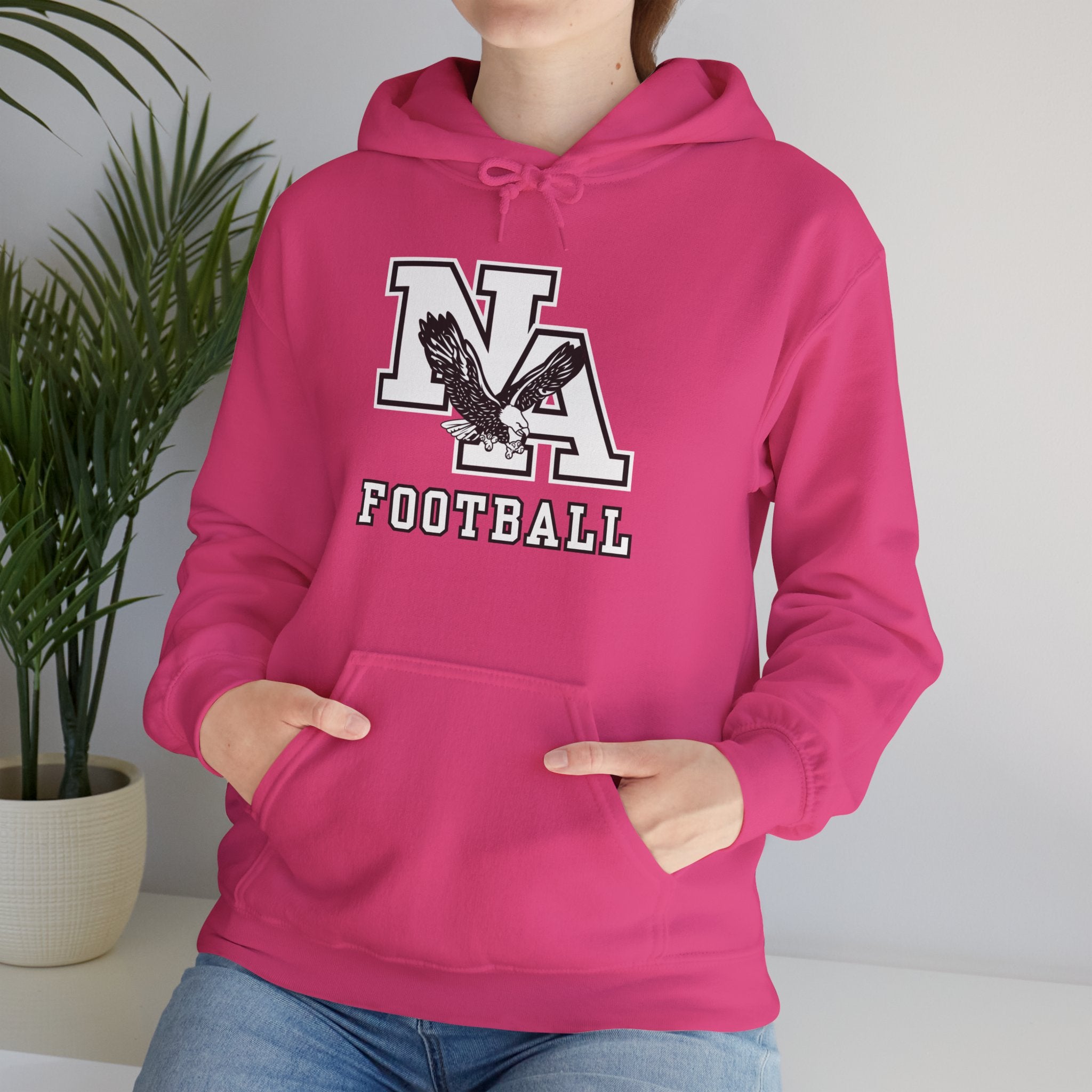 Adult Unisex Classic Logo White Football Graphic Hoodie