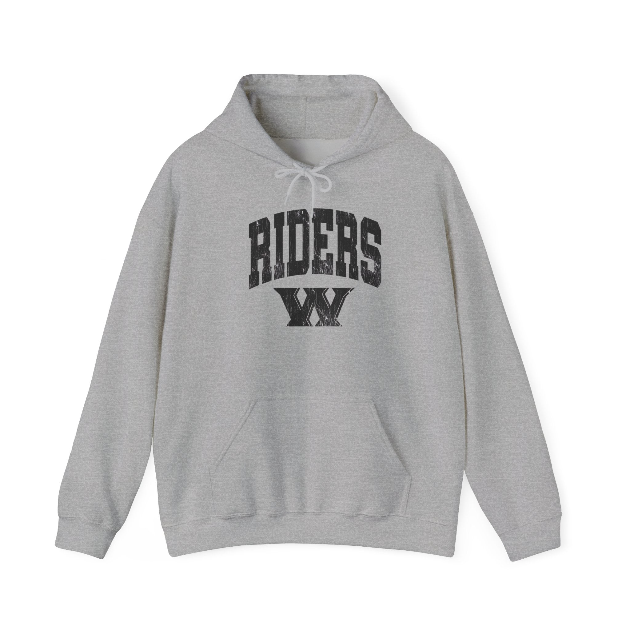 Adult Unisex Riders Arch Vintage Distressed W Graphic Hoodie