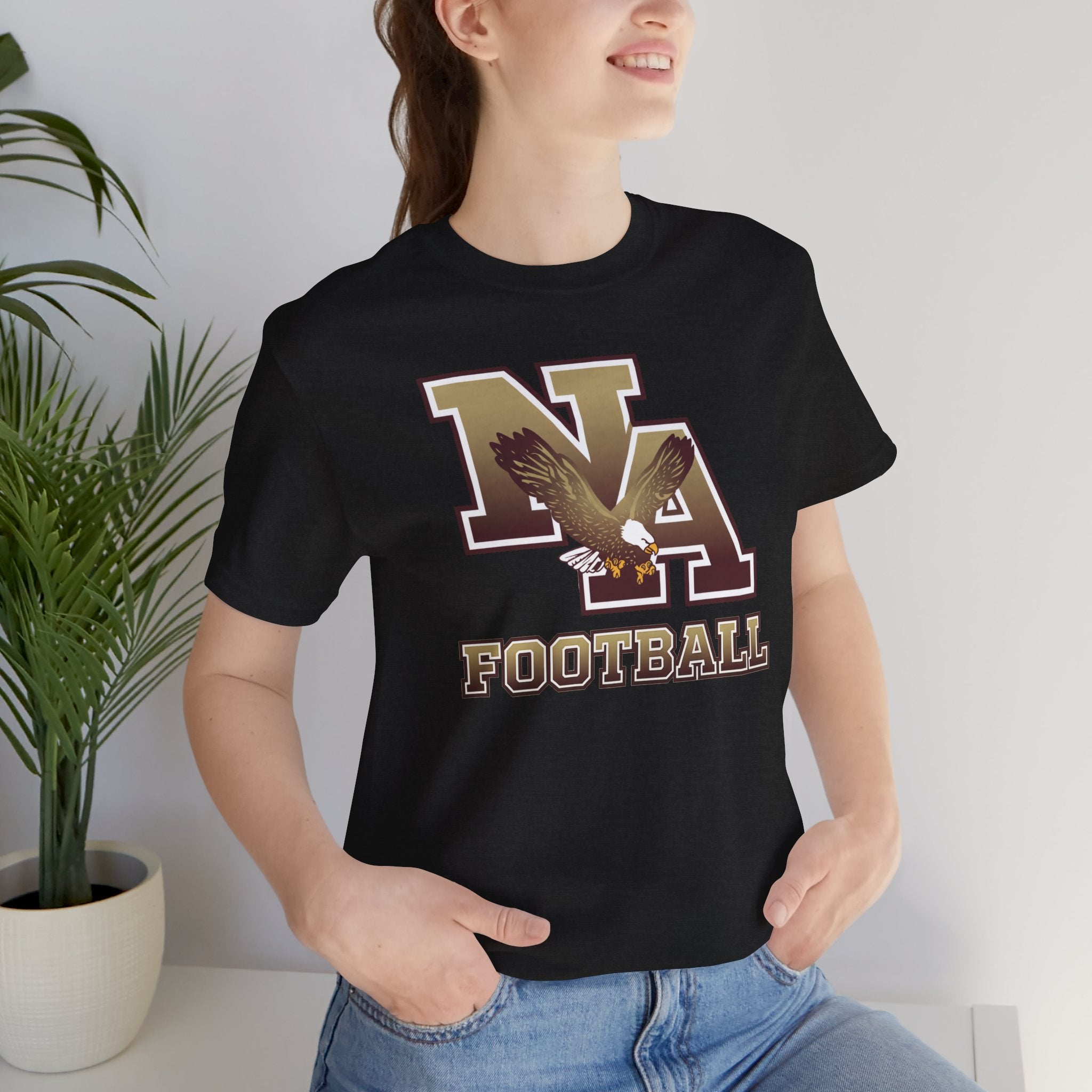 Adult Unisex New Albany Ombre Eagle Logo Graphic Short Sleeve Soft Tee