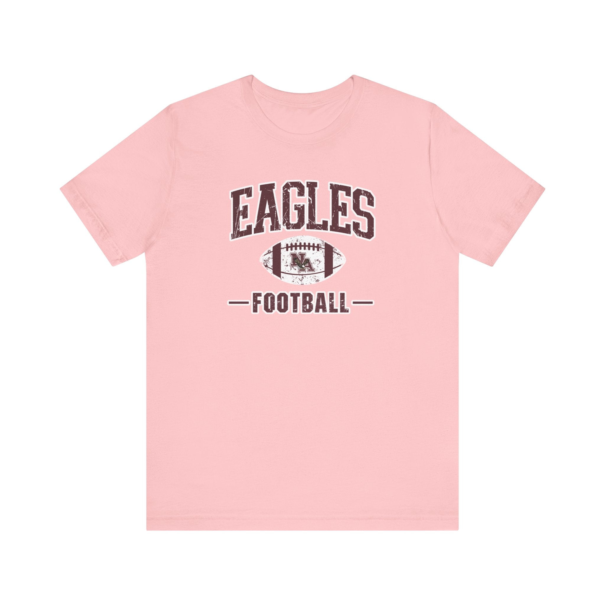 Adult Unisex Eagles Football Vintage Distressed Graphic Short Sleeve Soft Tee