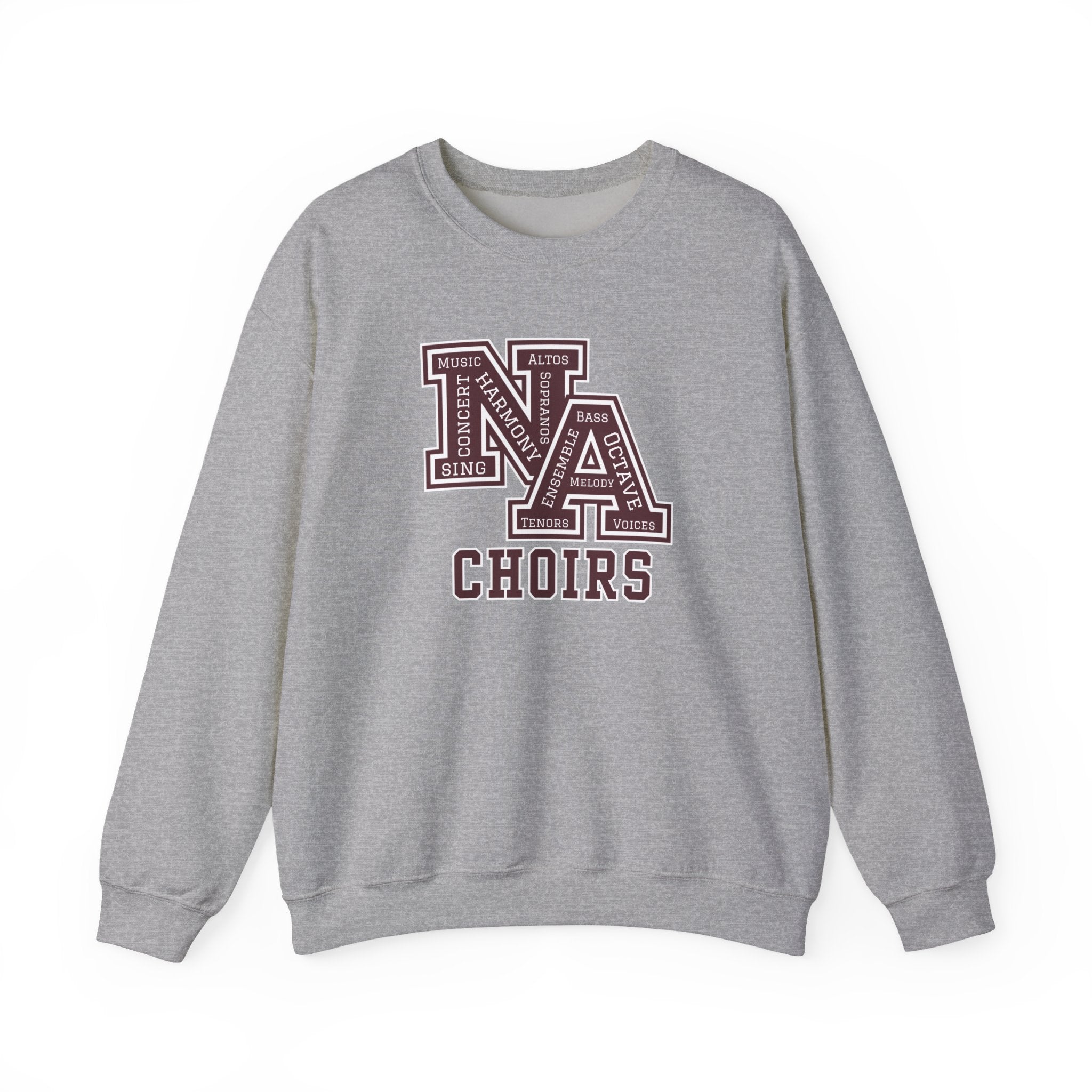 Adult Unisex Choirs Words NA Logo Graphic Sweatshirt