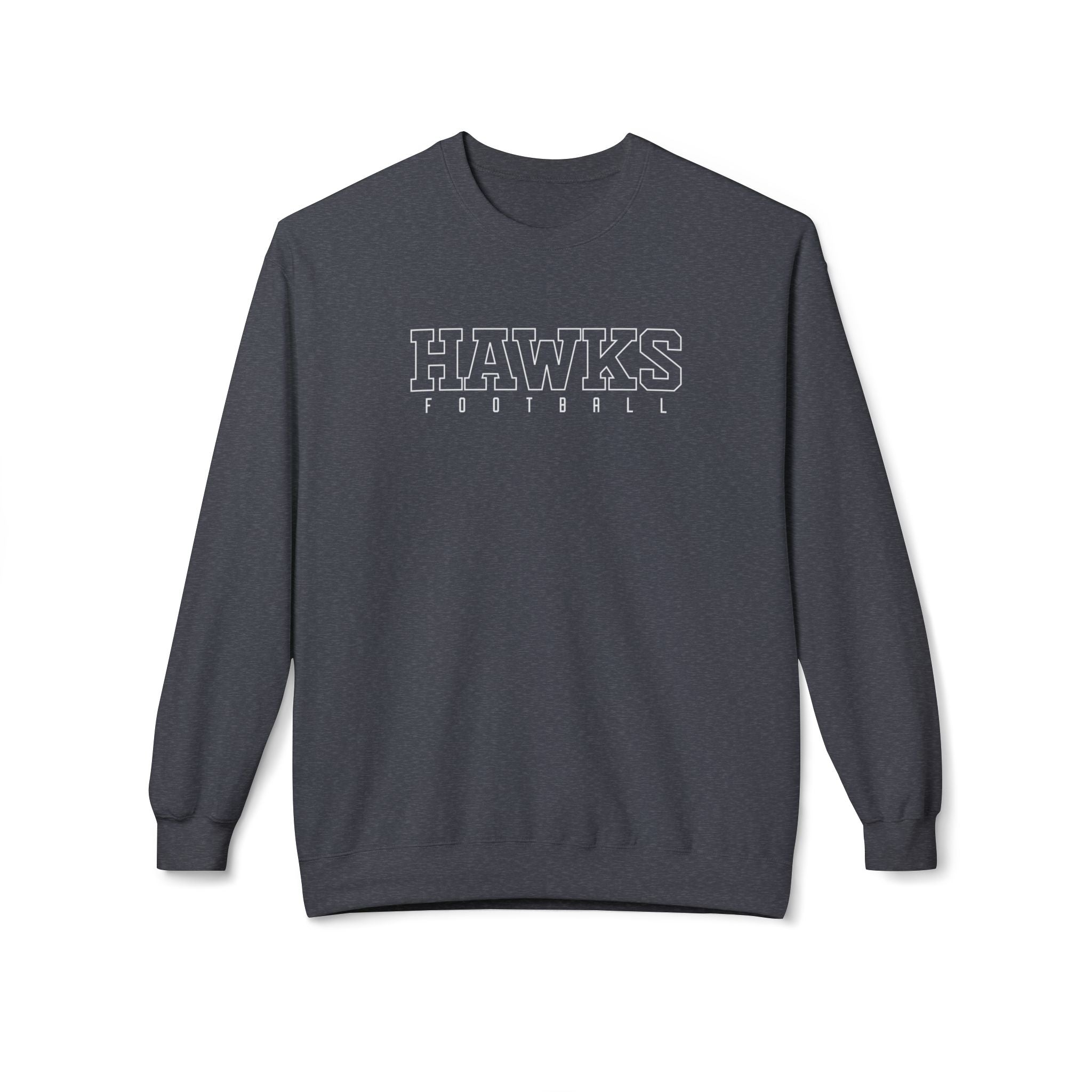 Adult Unisex Westerville Central Block Hawks Football Graphic Soft Style Sweatshirt