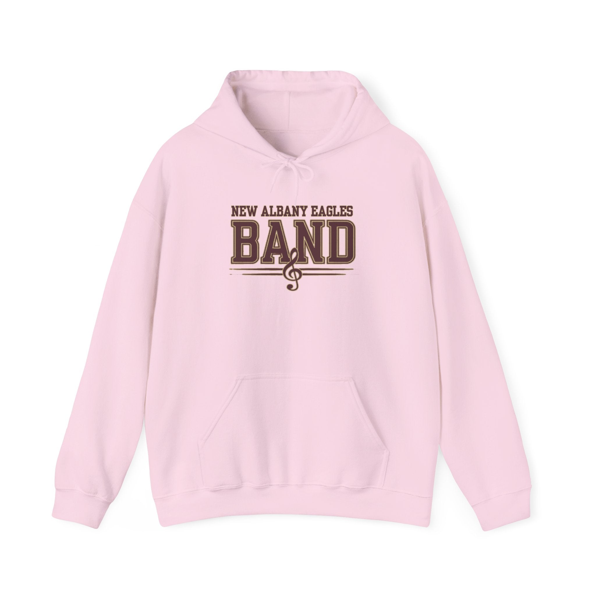 Adult Unisex New Albany Eagles Band Musical Note Graphic Hoodie