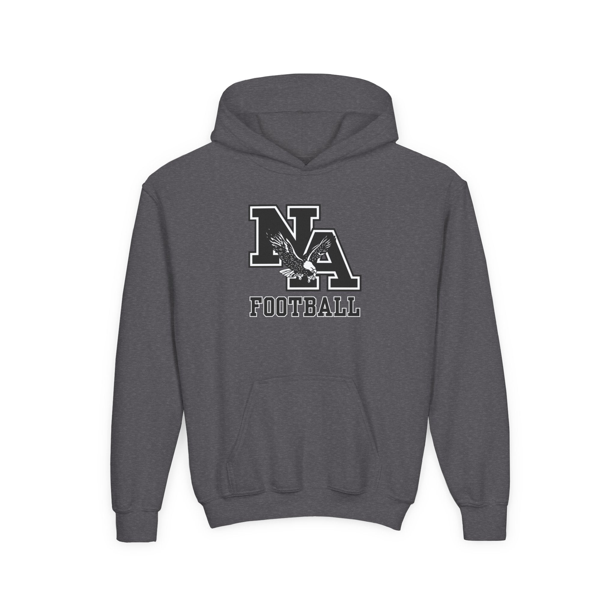 Youth Classic Logo Black Football Graphic Hoodie