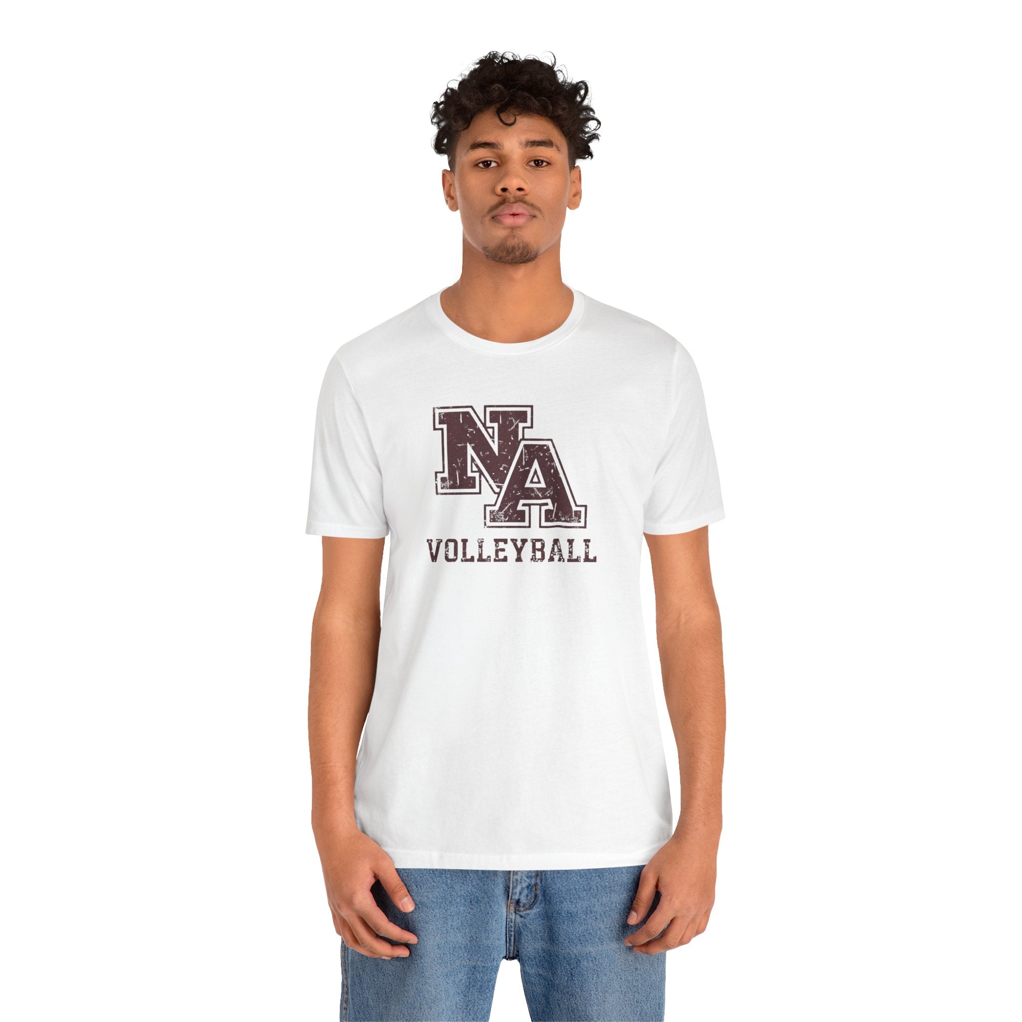 Adult Unisex New Albany Volleyball Vintage Vibe Logo Graphic Short Sleeve Soft Tee