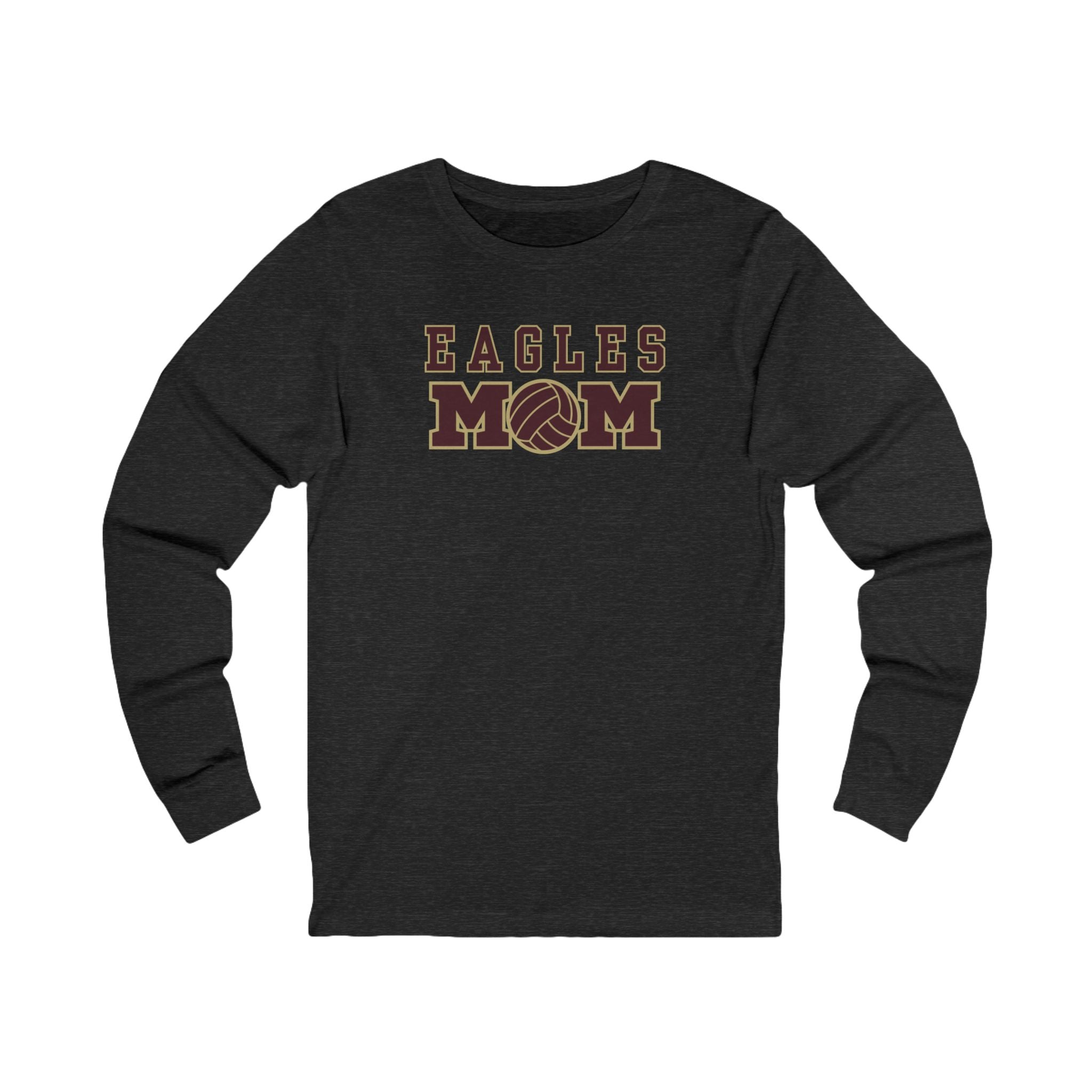 Adult Unisex Eagles Water Polo Mom Graphic Long Sleeve Soft Tee
