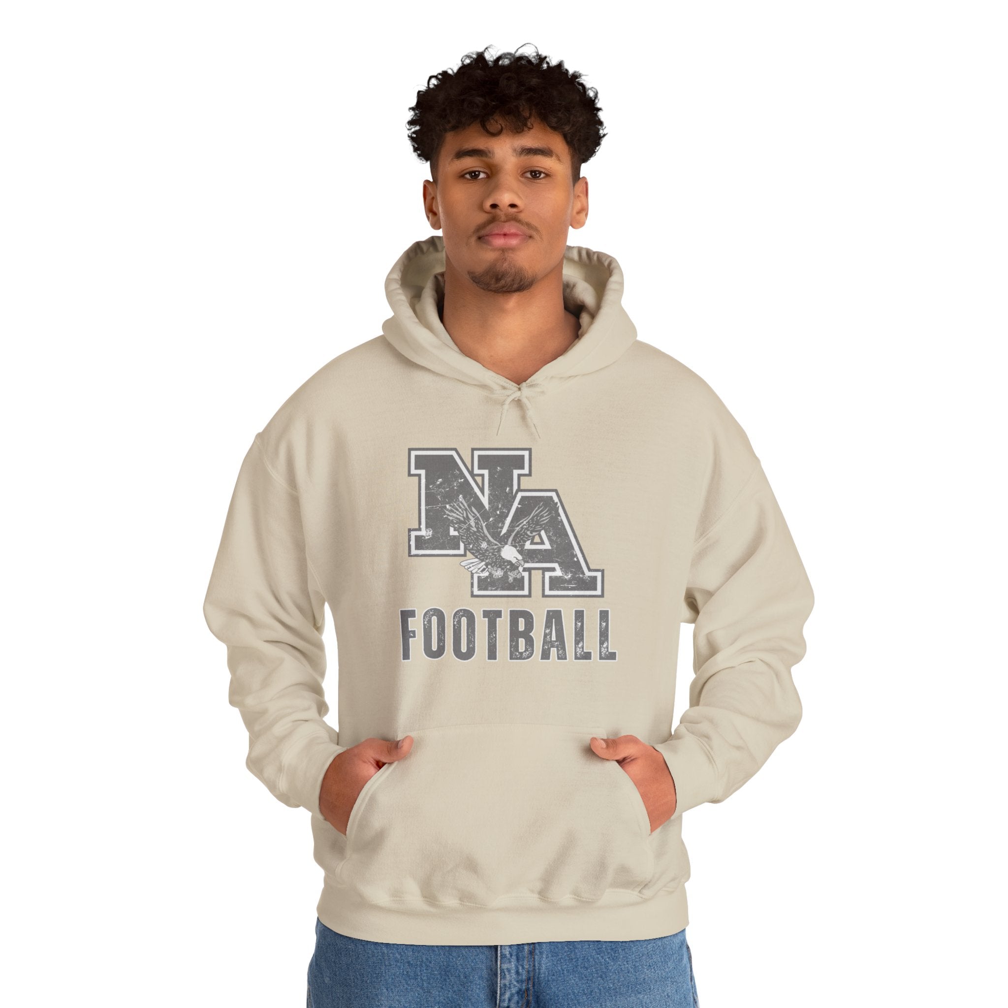 Adult Unisex New Albany Tonal Football Logo Graphic Hoodie