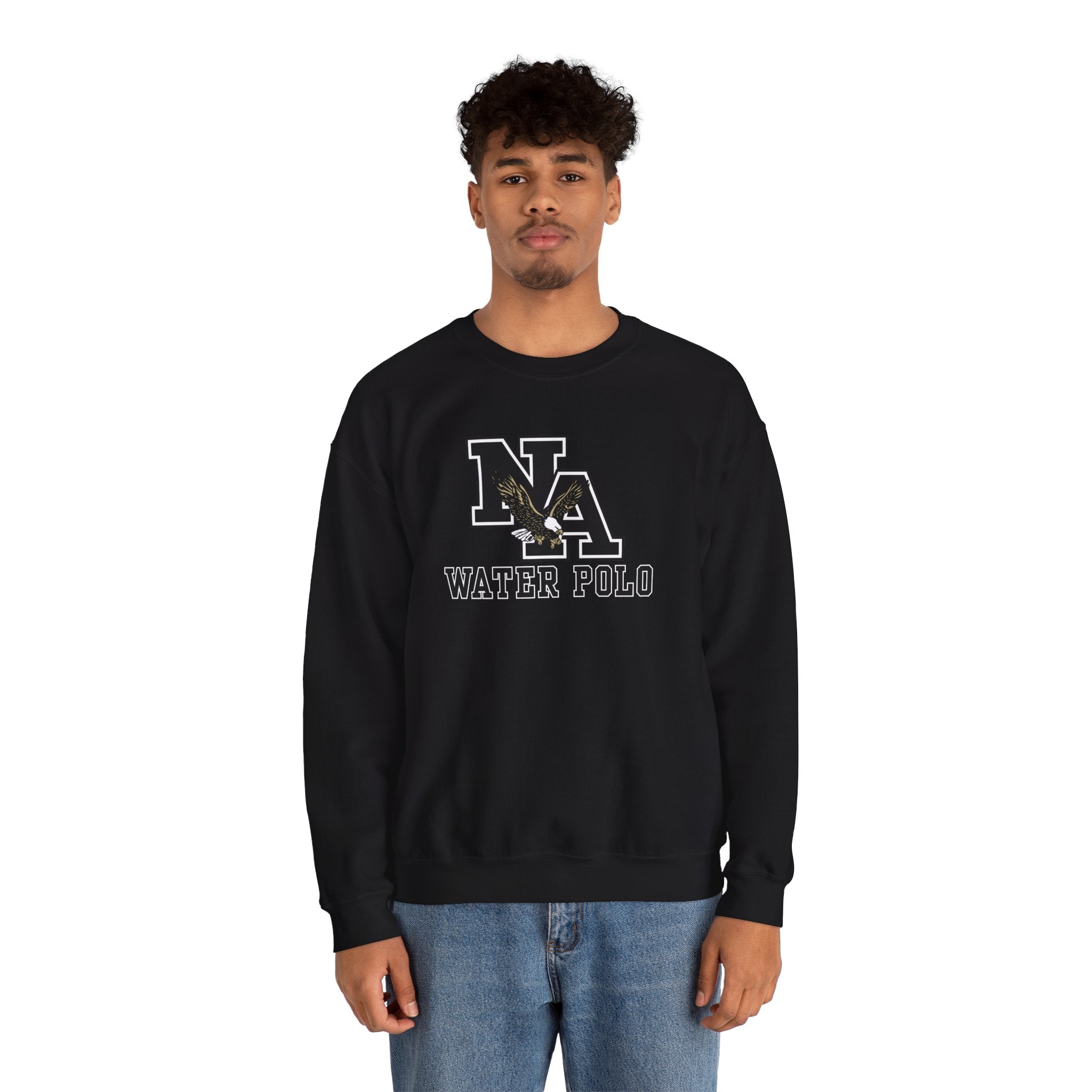 Adult Unisex New Albany Water Polo Classic Black Logo Graphic Sweatshirt