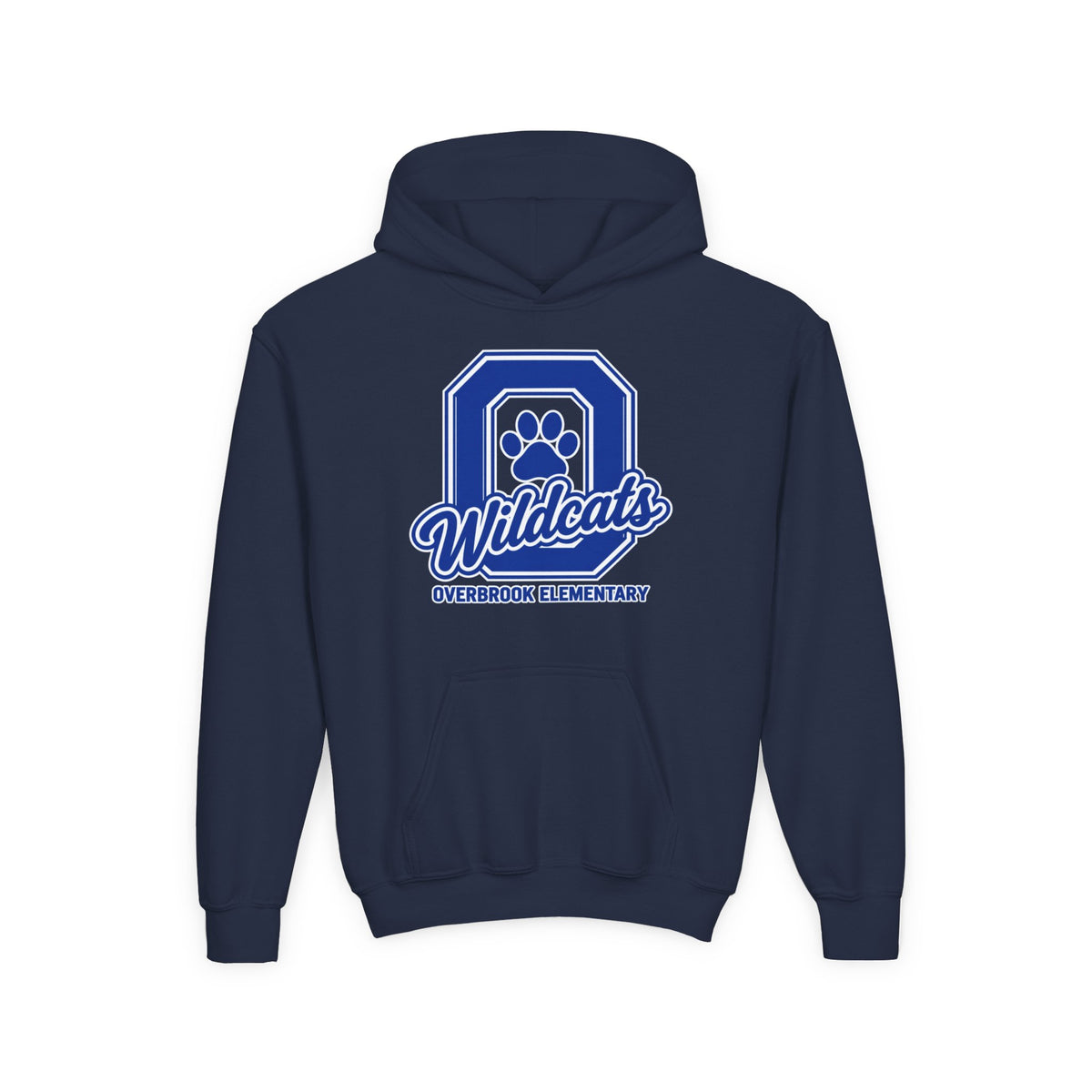 Youth Overbrook Elementary Wildcats Block Letter Graphic Hoodie