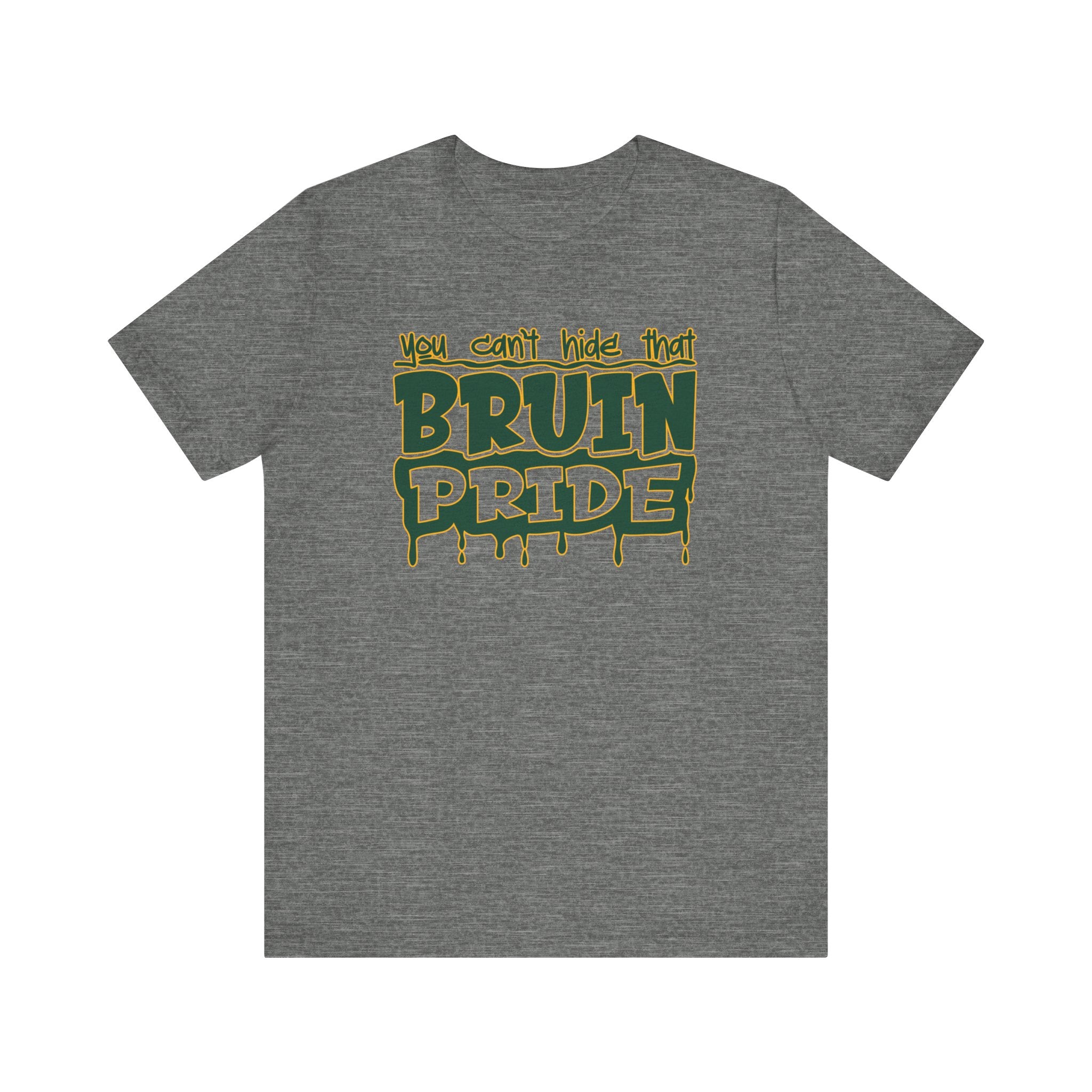 Adult Unisex Bruin Pride Drip Graphic Short Sleeve Soft Tee