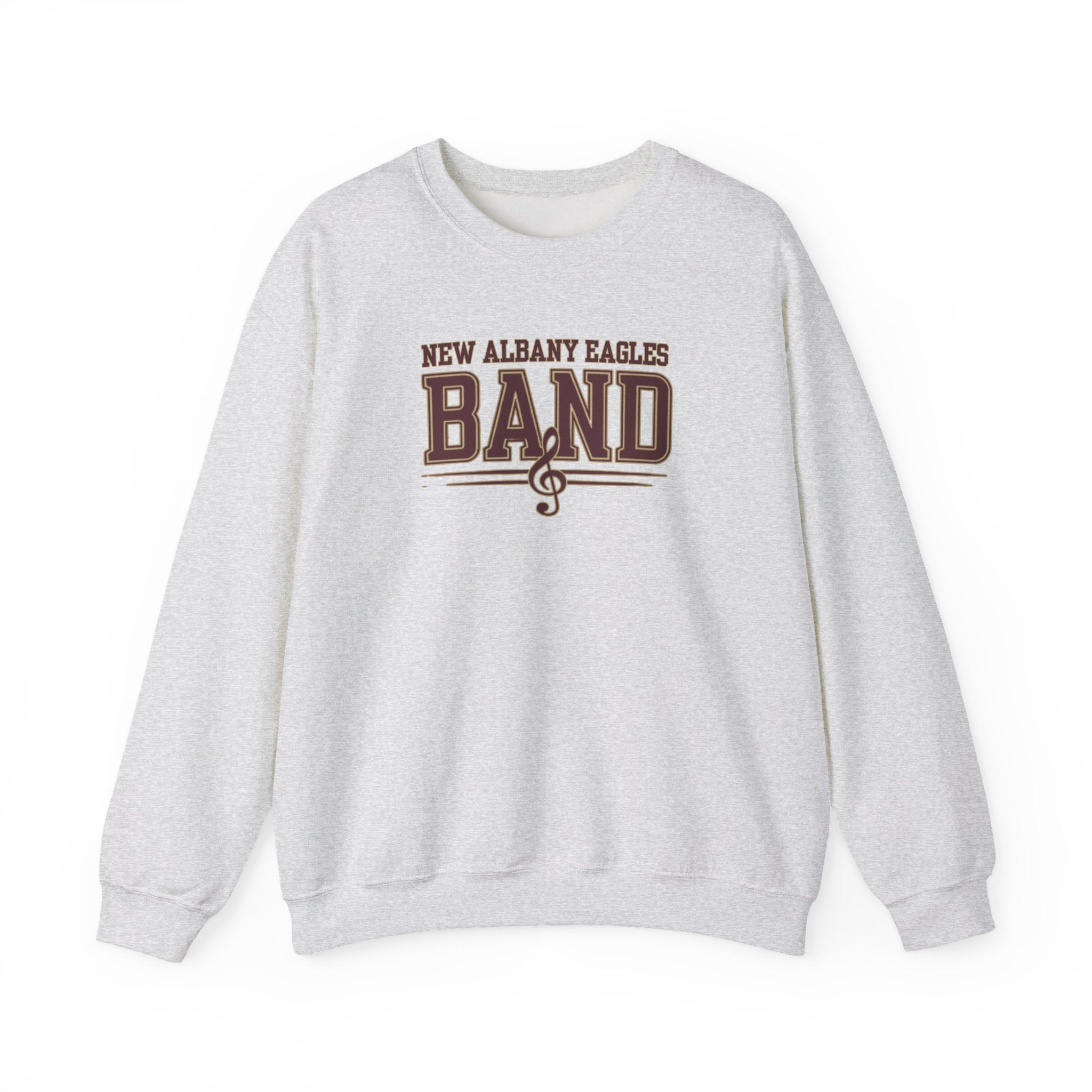Adult Unisex New Albany Eagles Band Musical Note Graphic Sweatshirt