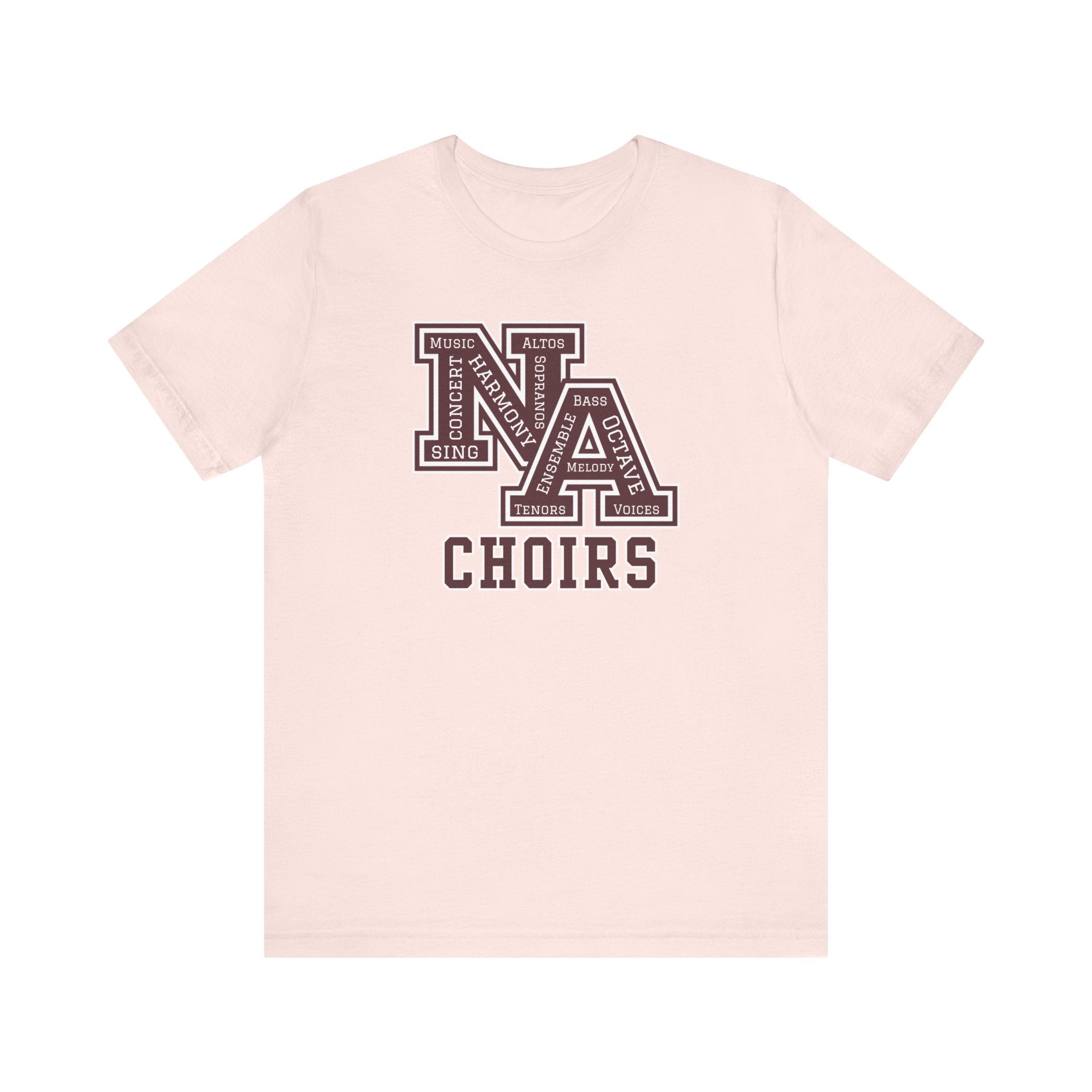 Adult Unisex Choirs Words NA Logo Graphic Short Sleeve Soft Tee