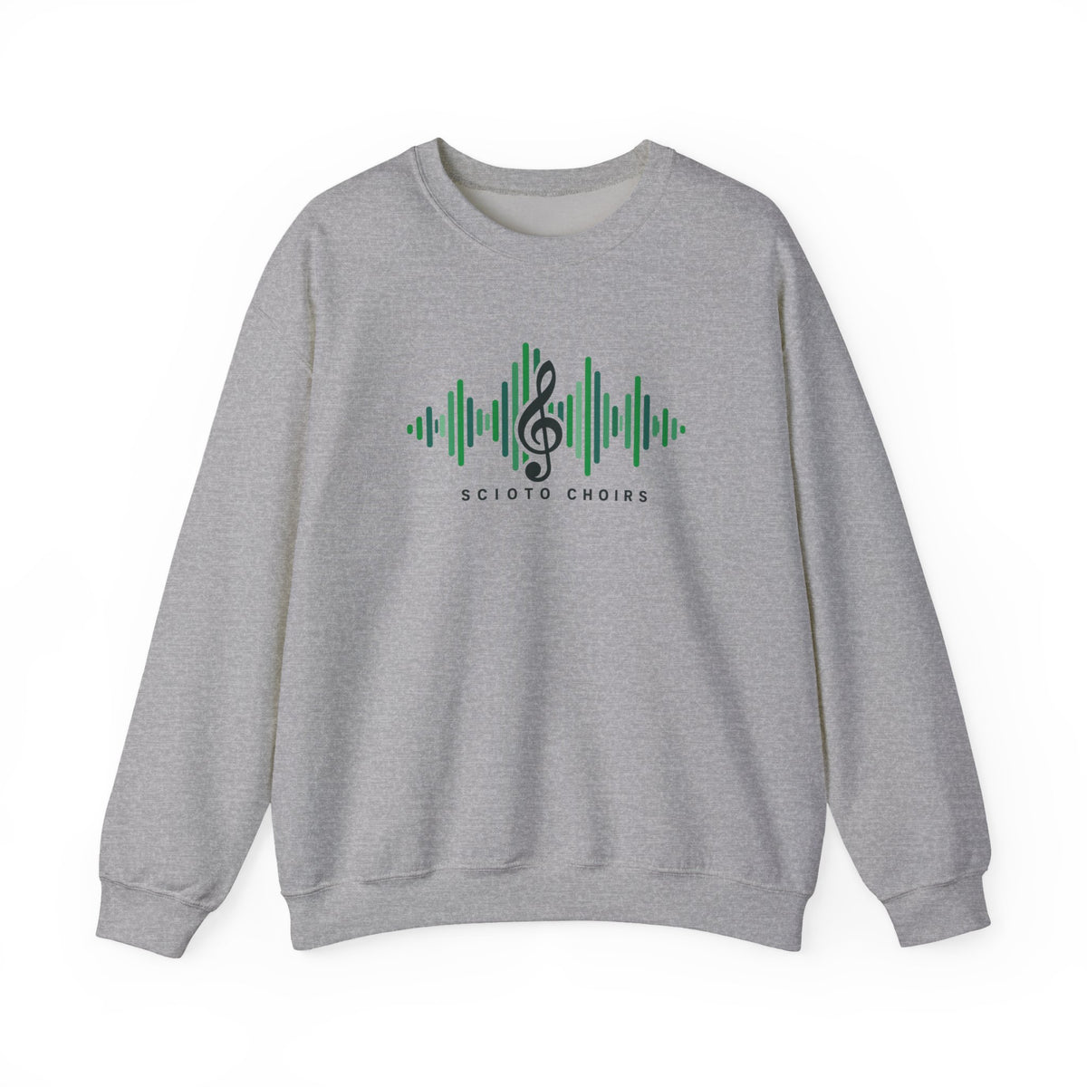 Adult Unisex Dublin Scioto Choirs Sound Wave Graphic Sweatshirt