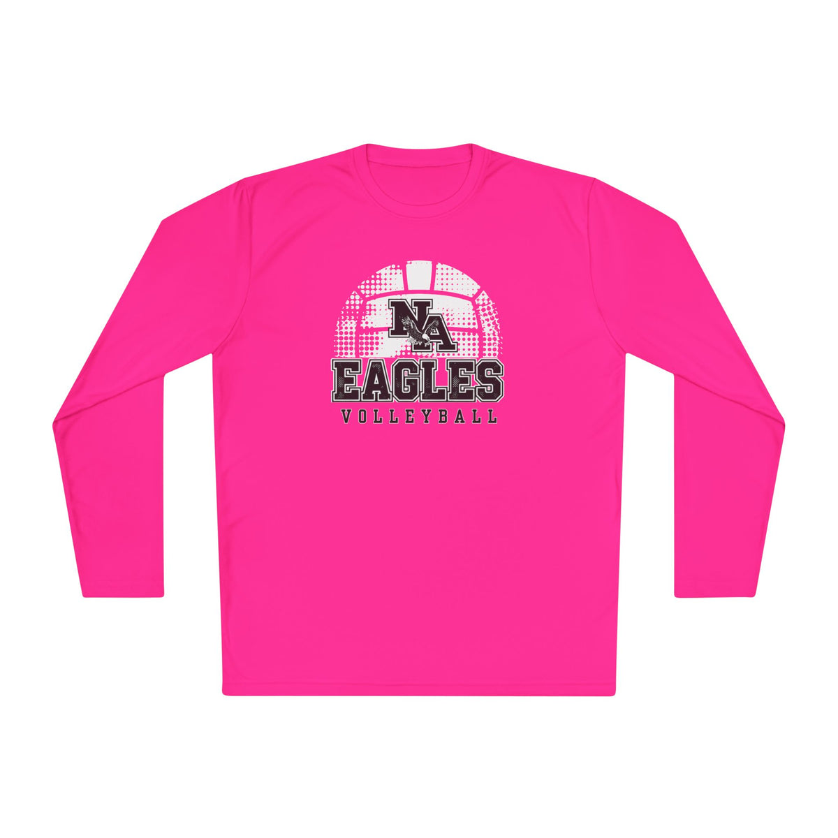 Adult Unisex New Albany Eagles Spike it Graphic Sport-Tek Competitor Performance Long Sleeve Tee