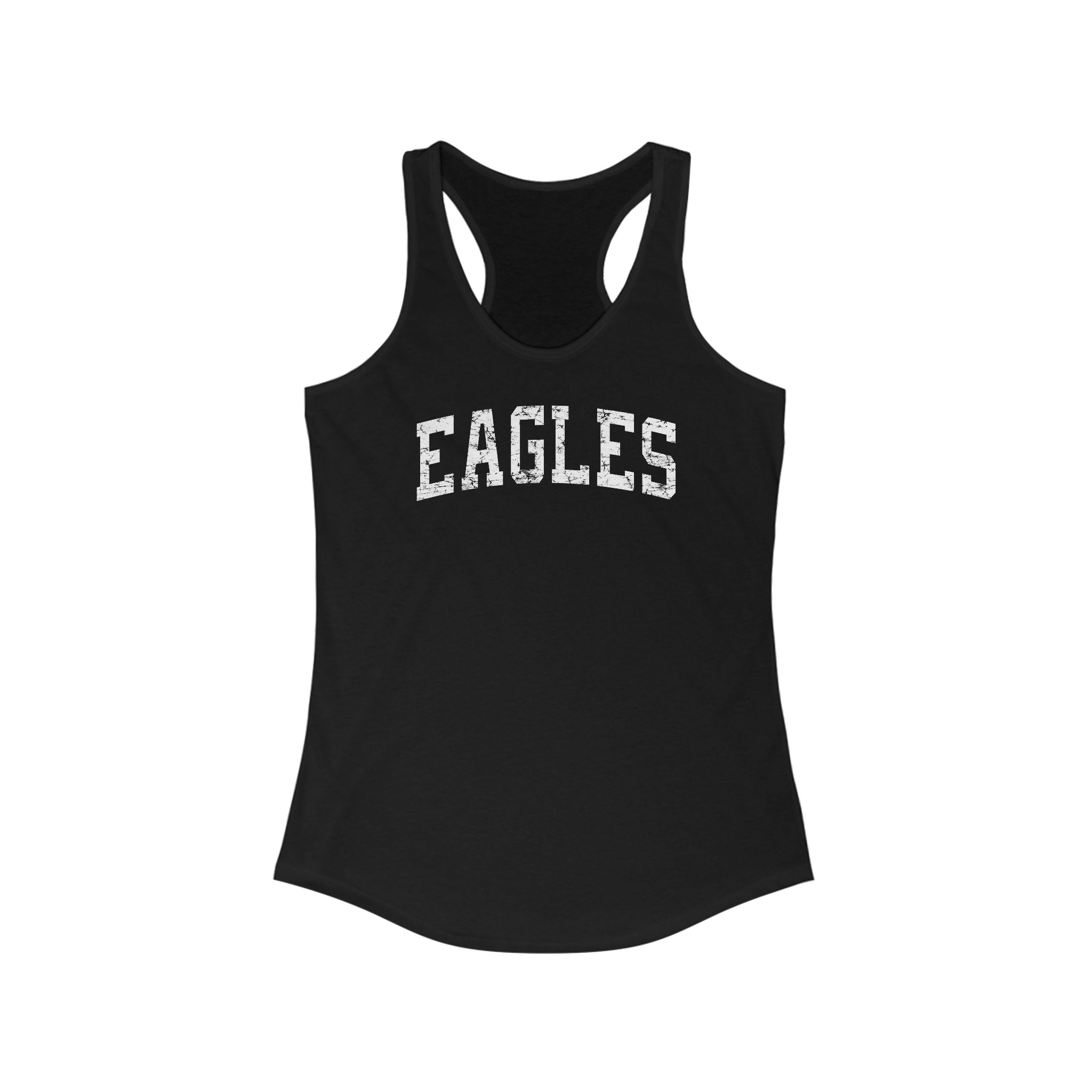 Women's Vintage Distressed Eagles Graphic Racerback Tank