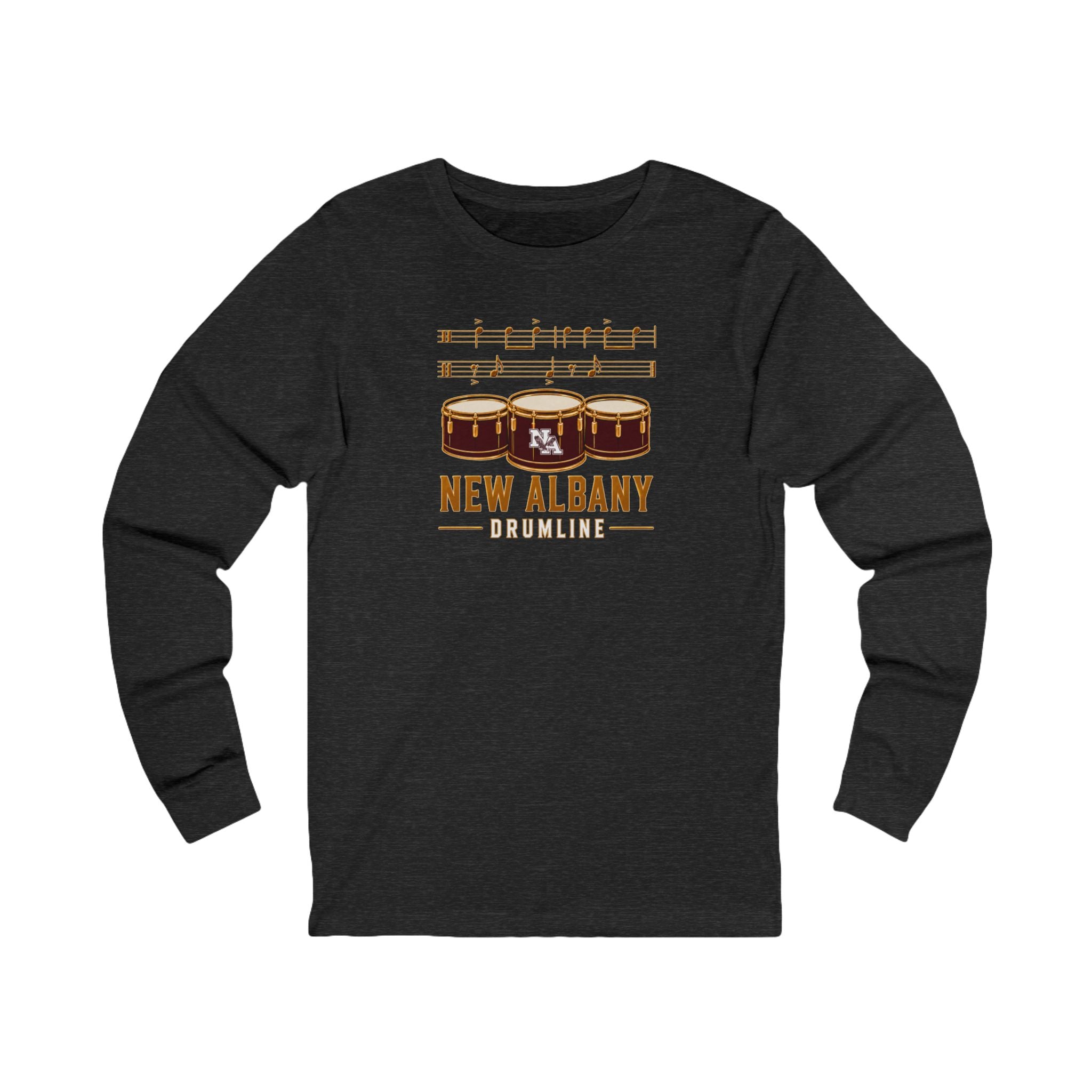 Adult Unisex New Albany Band Drumline Graphic Long Sleeve Bella + Canvas Soft Tee