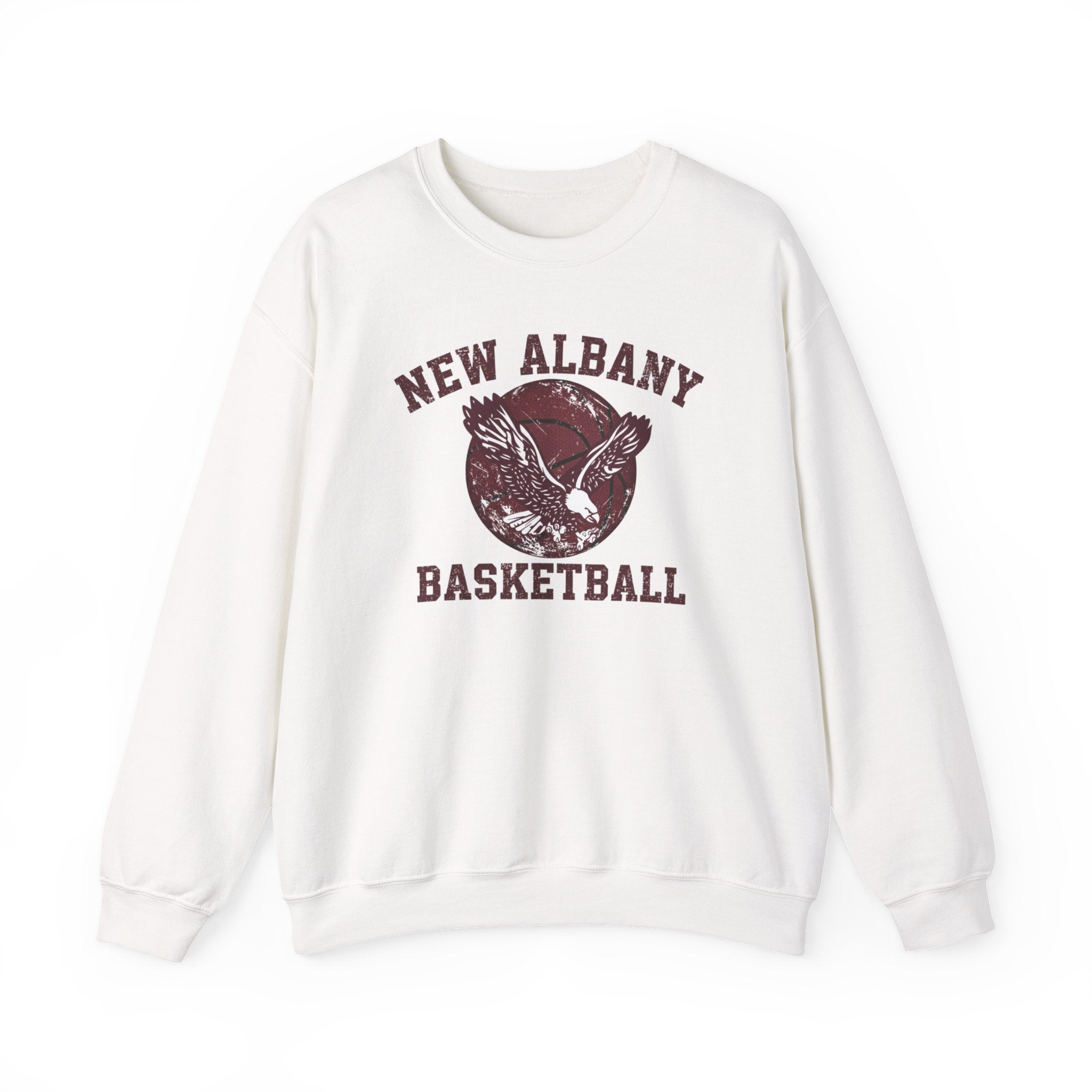 Adult UnisexNew Albany Eagles Basketball Vintage Victory Graphic Sweatshirt